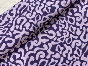 Plum Doodles Viscose Twill