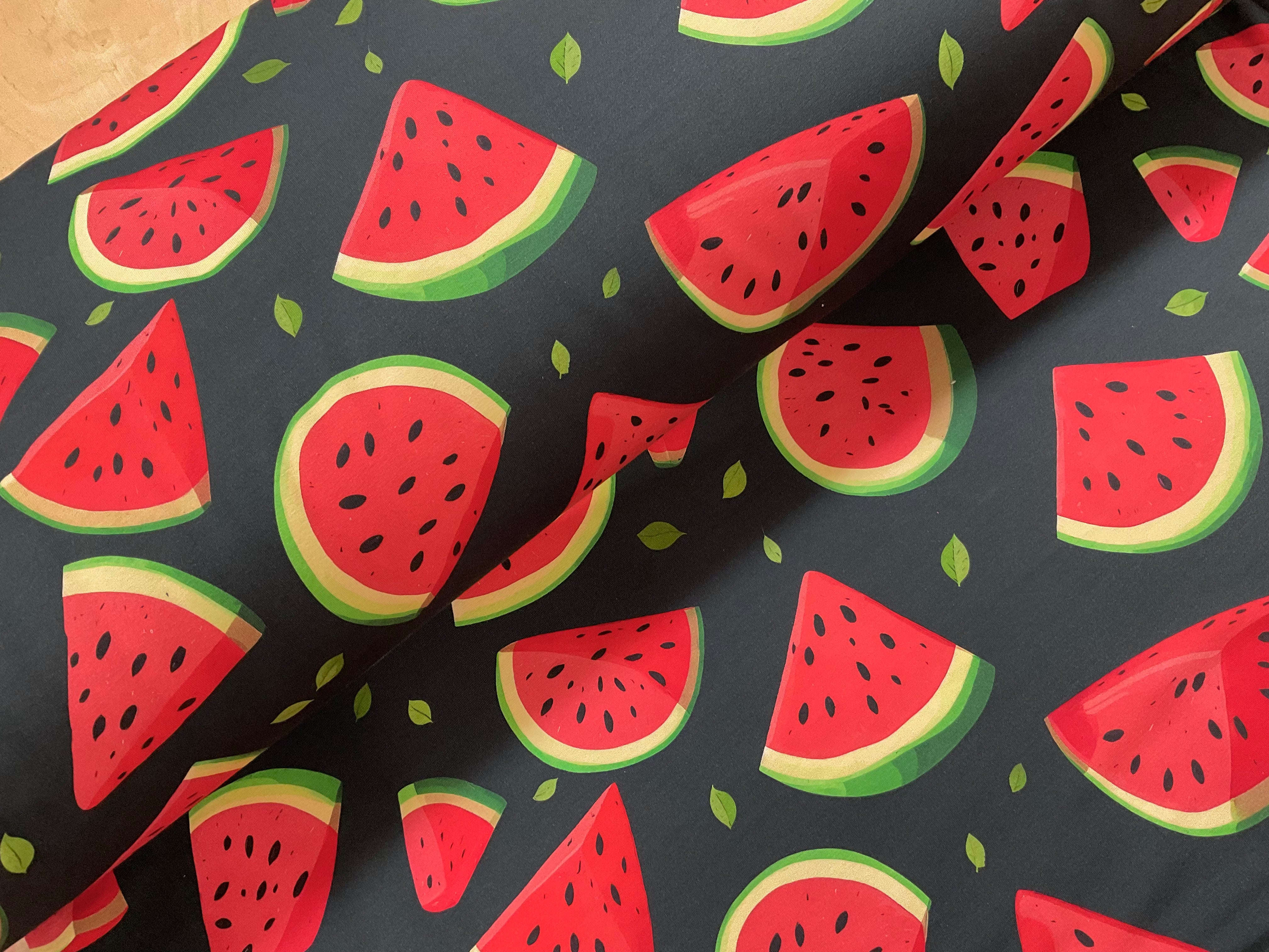 Watermelons Cotton Jersey