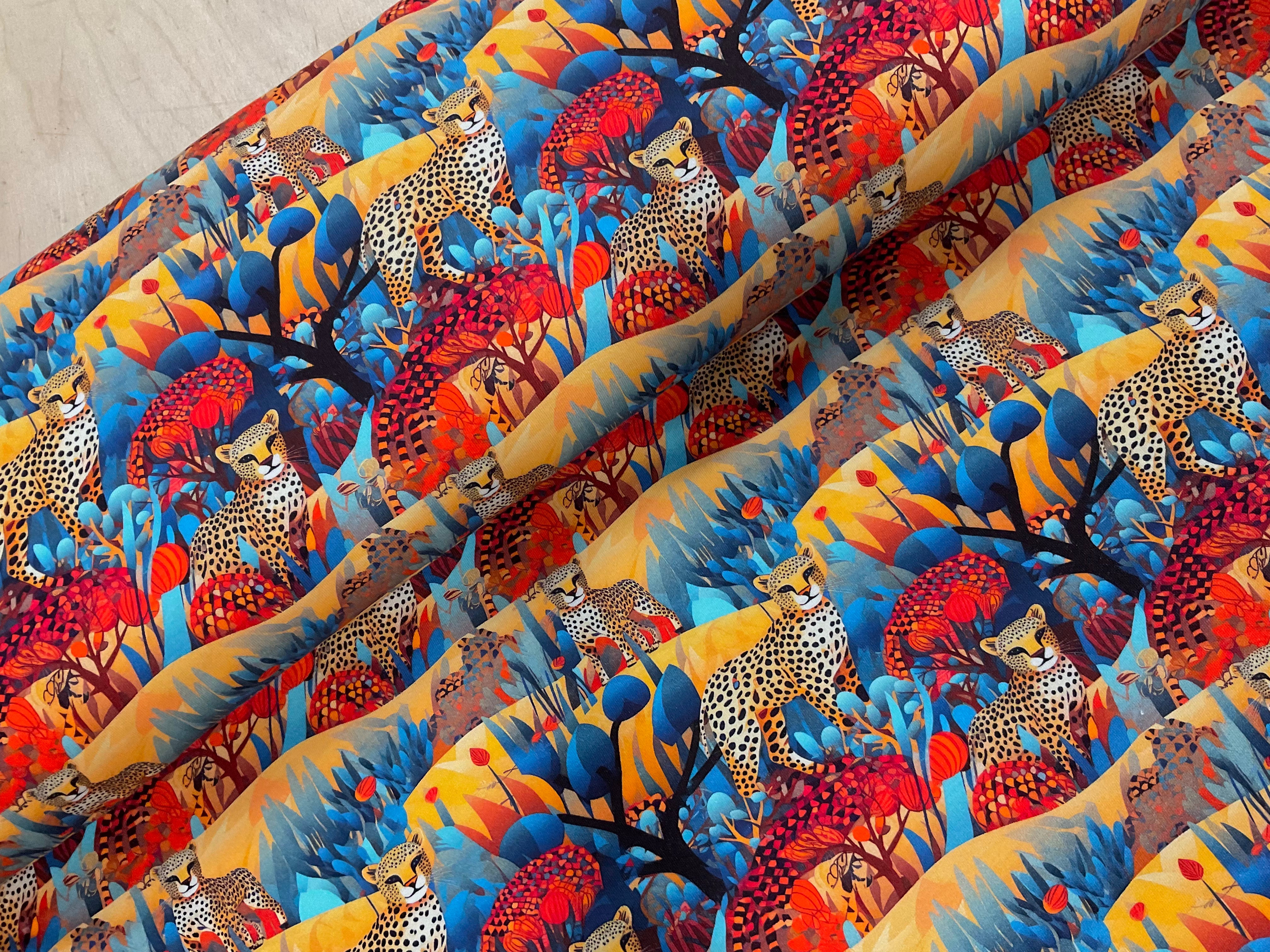 Geometric Savannah Brushed French Terry