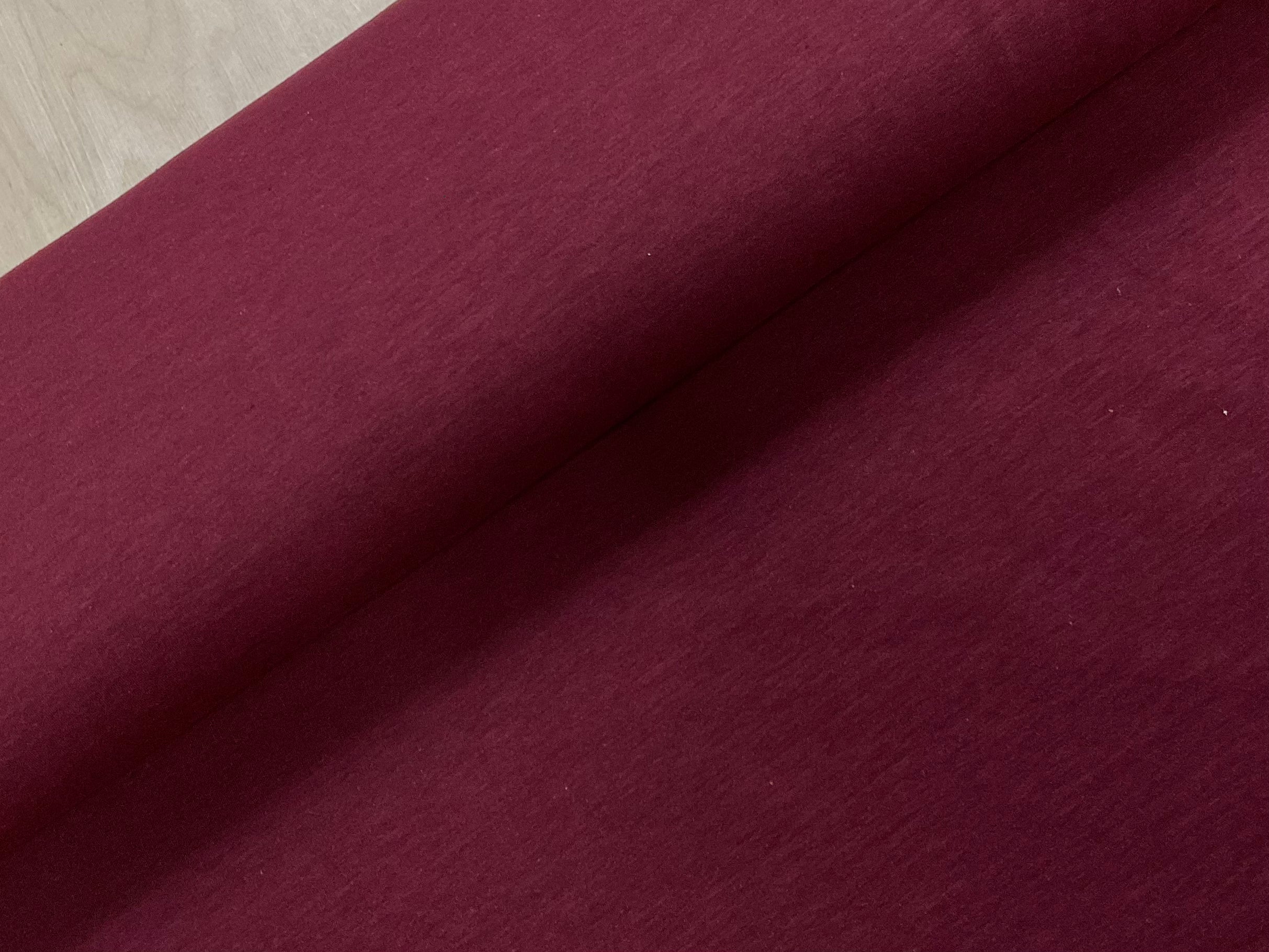 Bordeaux Melange Brushed French Terry