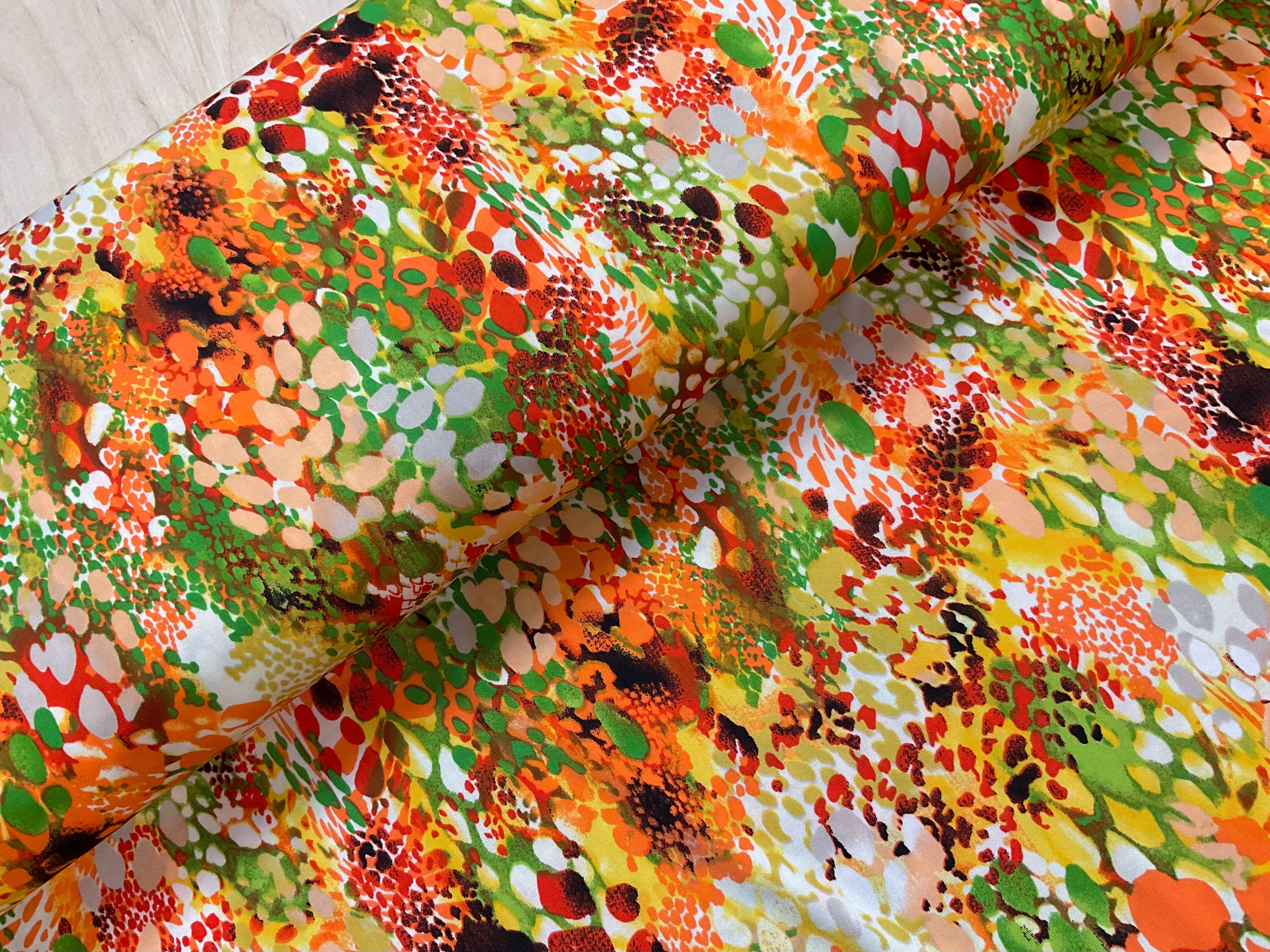 Colourful Reptile Print Light Weight Stretch Polyester