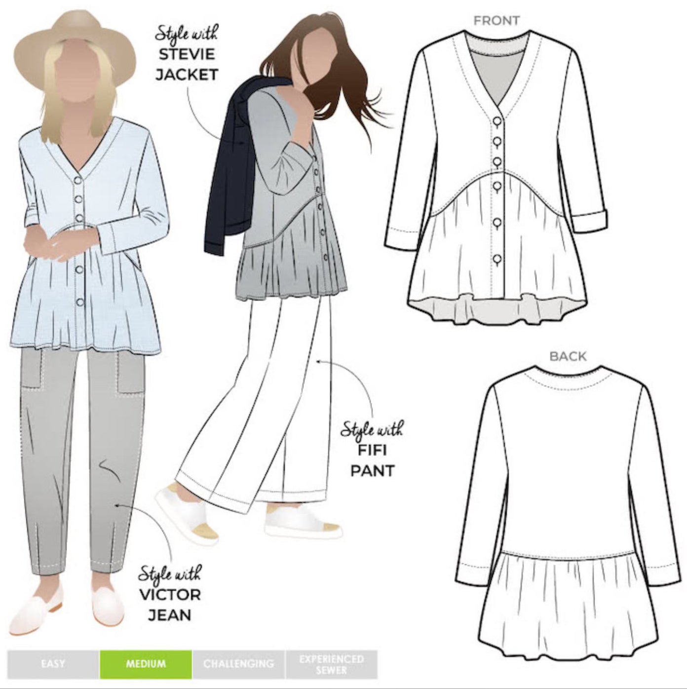 Style Arc Jules Woven Tunic Sizes 18-30