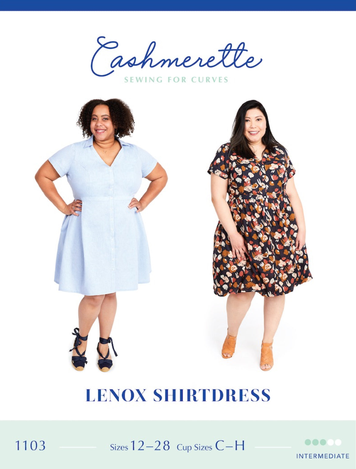 Lenox Shirtdress Cashmerette Sewing Pattern (Size 12-32)