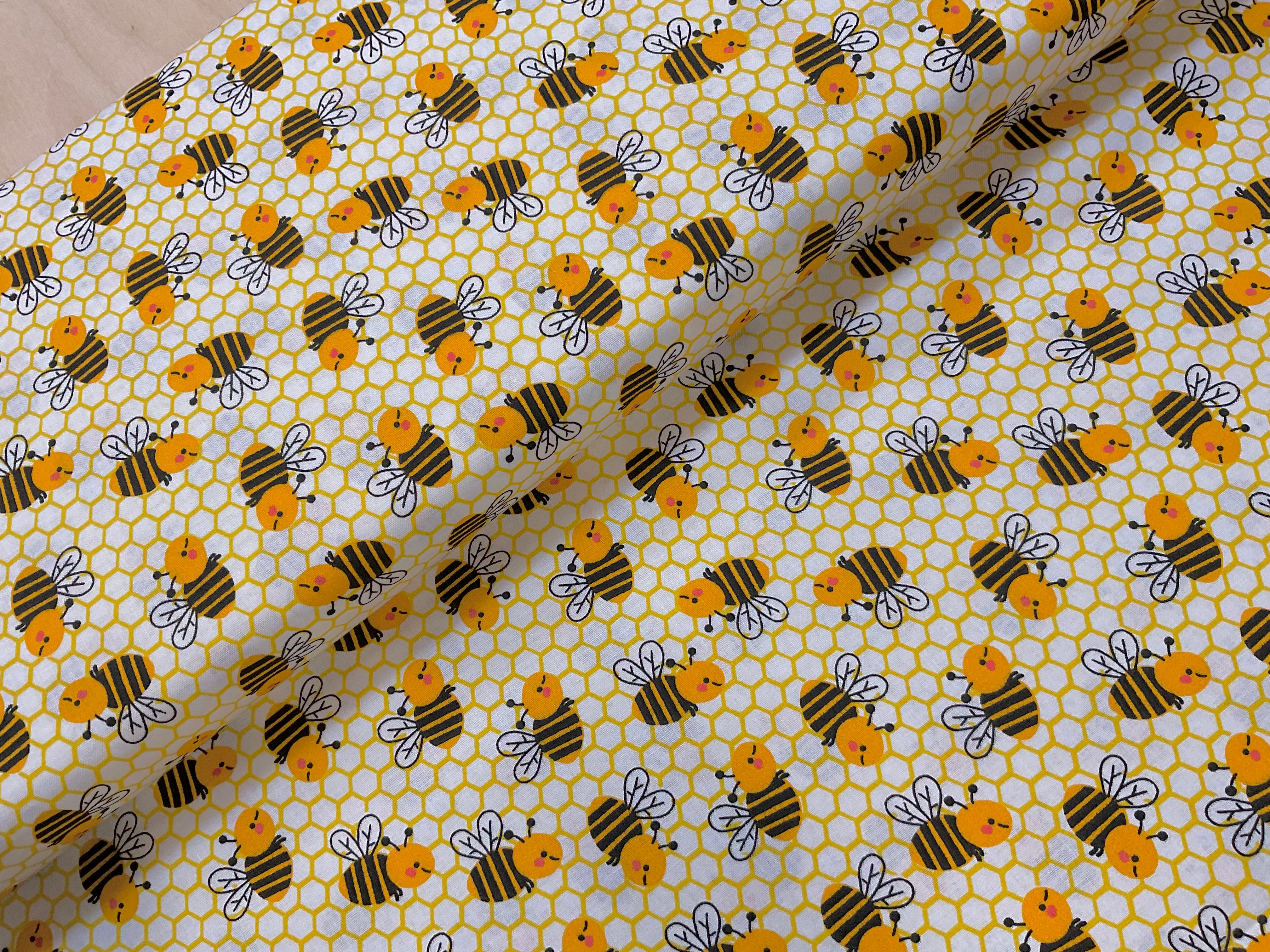 Bees and Honeycomb Cotton