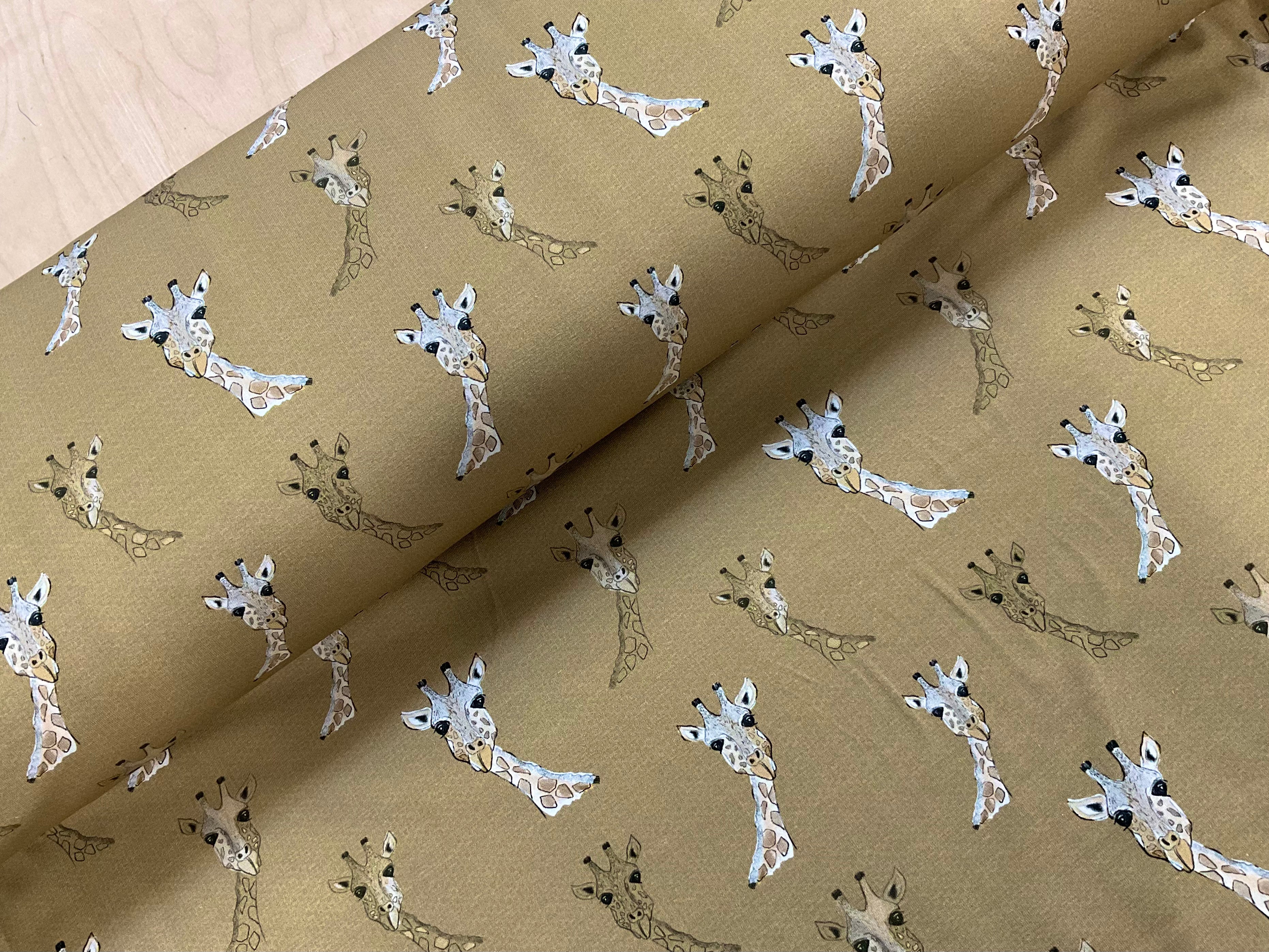 Mr Giraffe ORGANIC Cotton Jersey Fabric