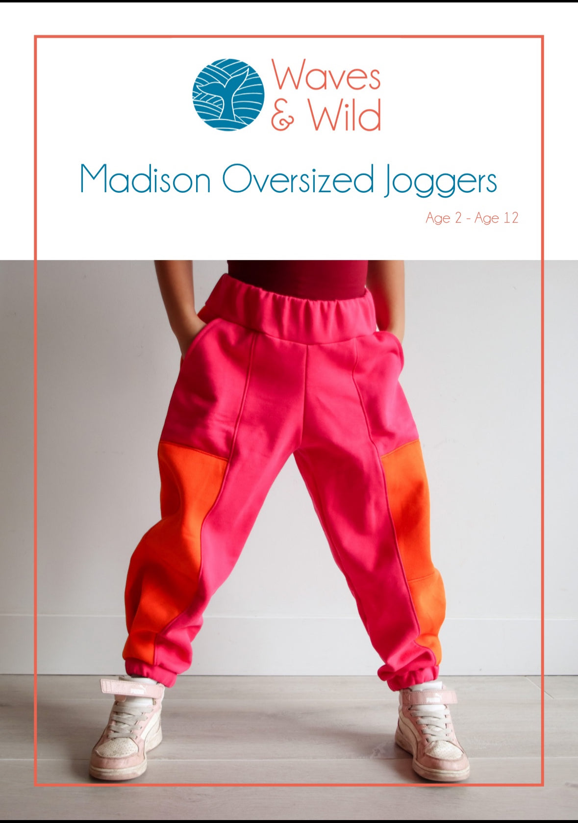 Madison Oversized Joggers Children’s Waves and Wilds Paper Pattern