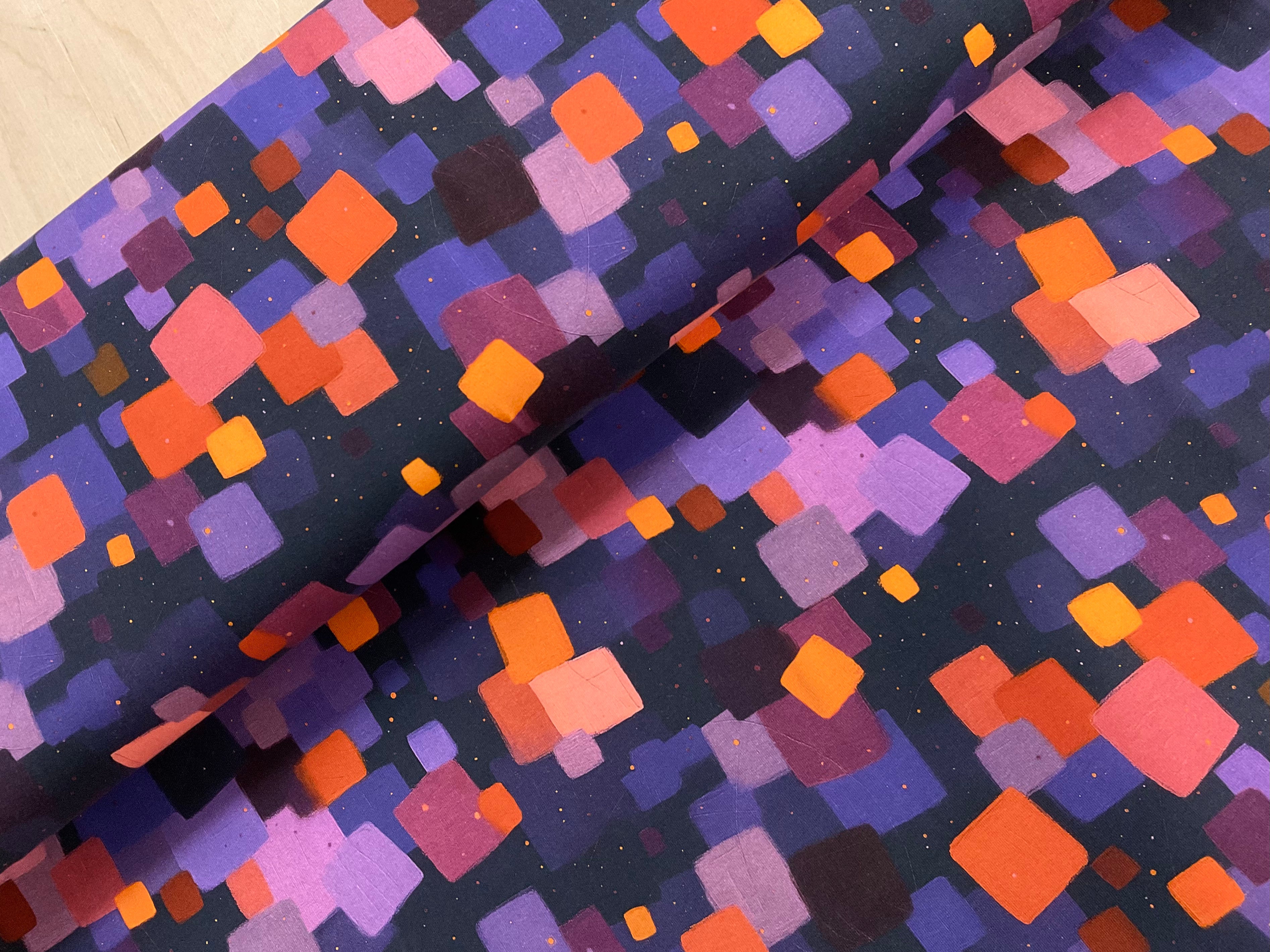 Kaleido Squares Cotton Jersey