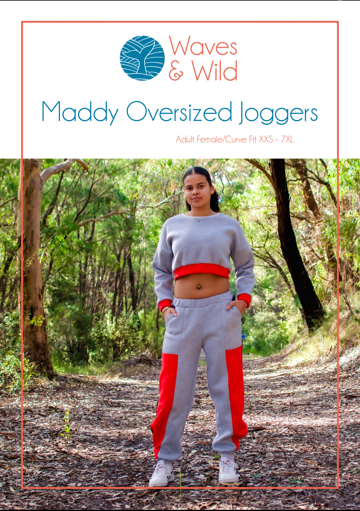 Maddy Oversized Joggers Adult Waves and Wilds Paper Pattern