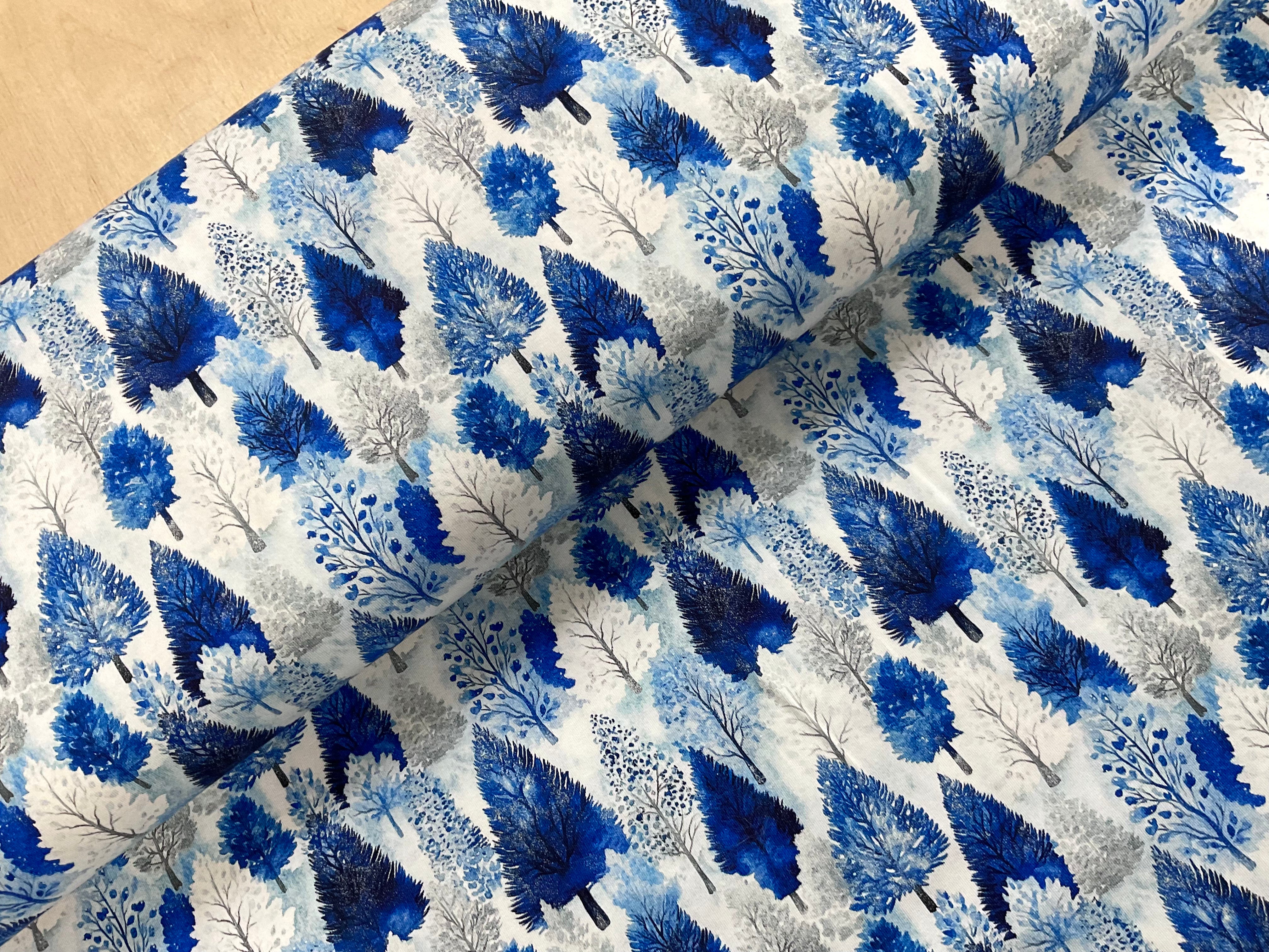 Winter Woodland Cotton Jersey