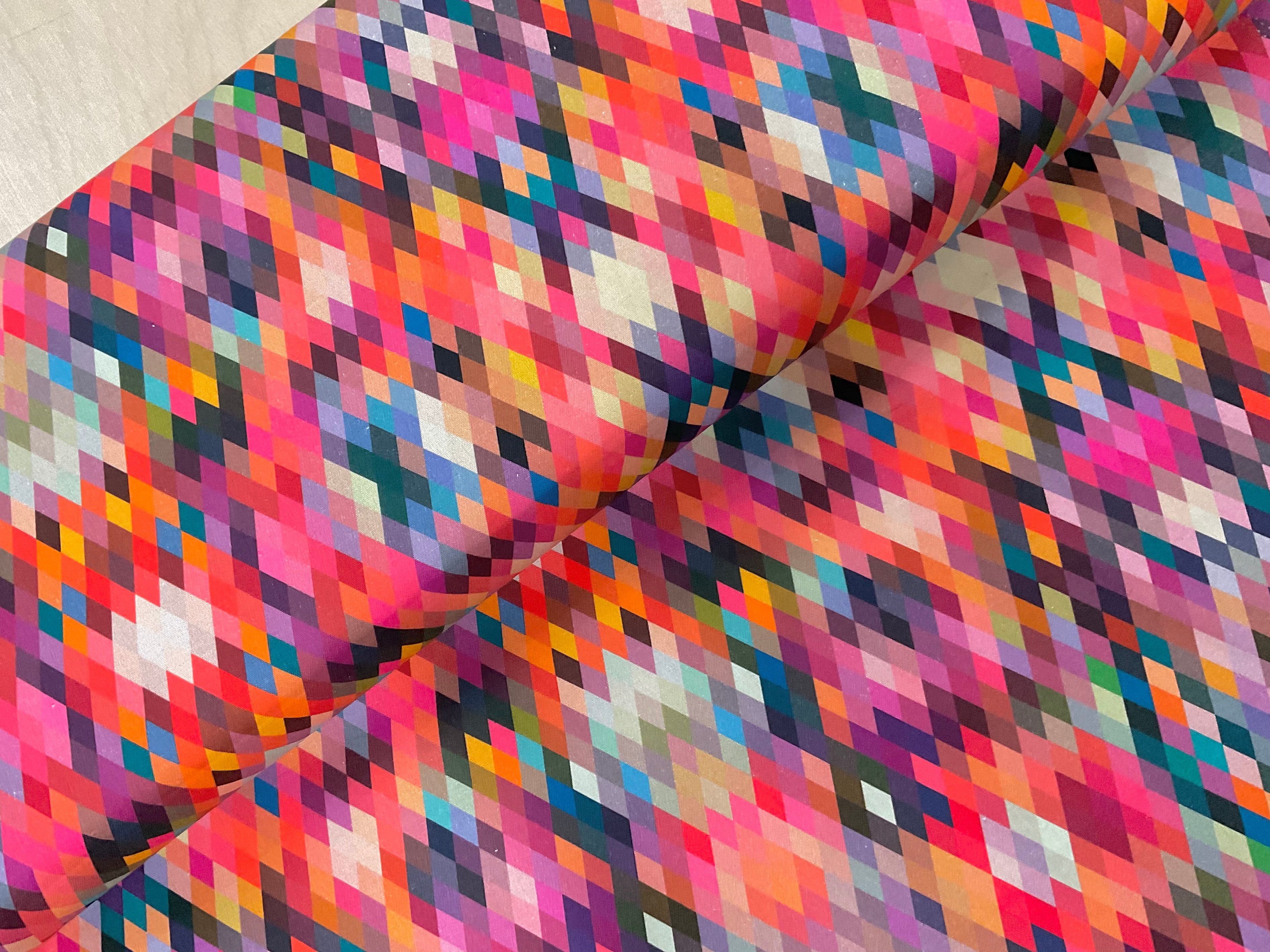 Colourful Diamonds Quilting Cottons