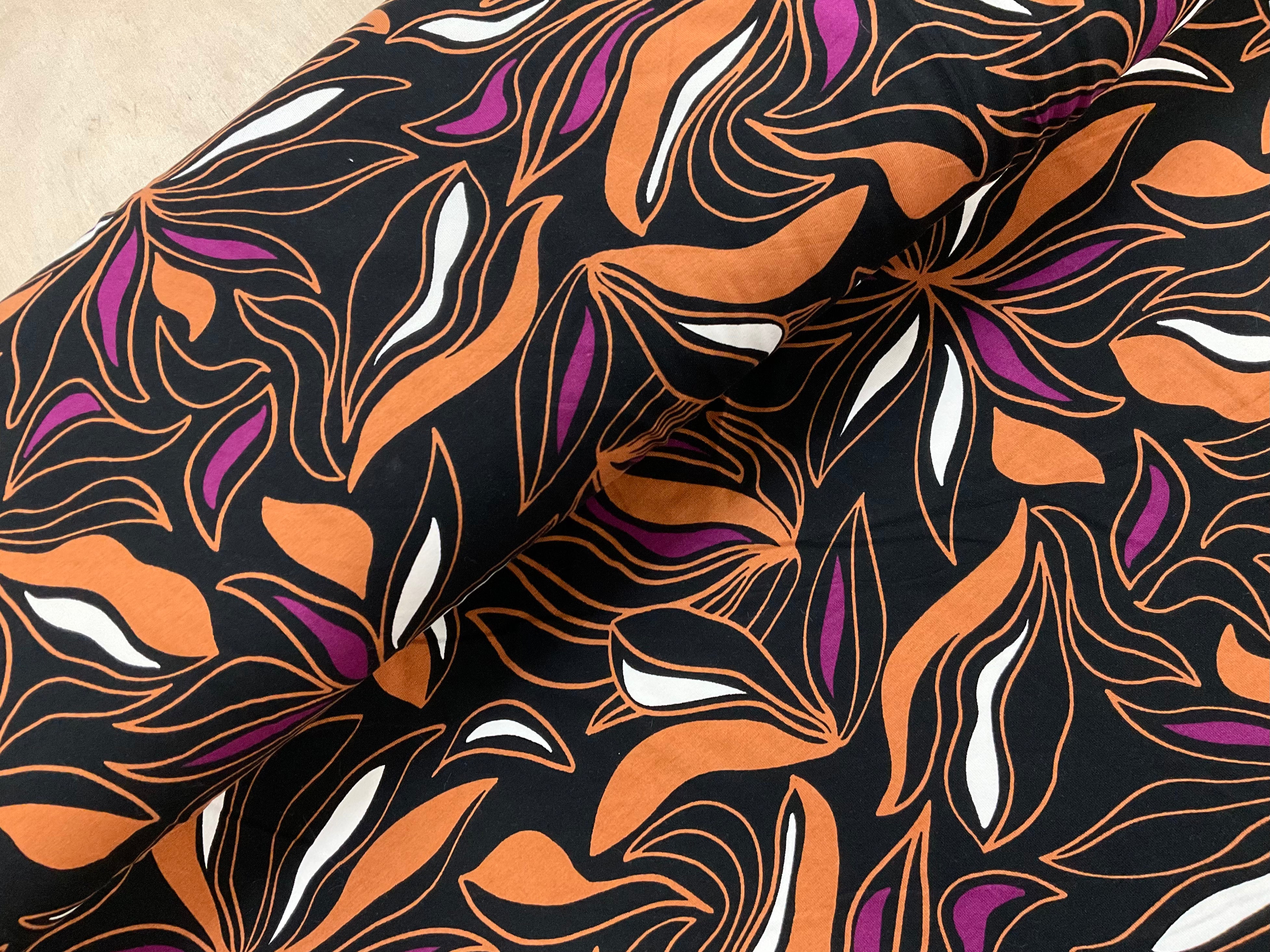 Autumn Lillies Viscose Jersey