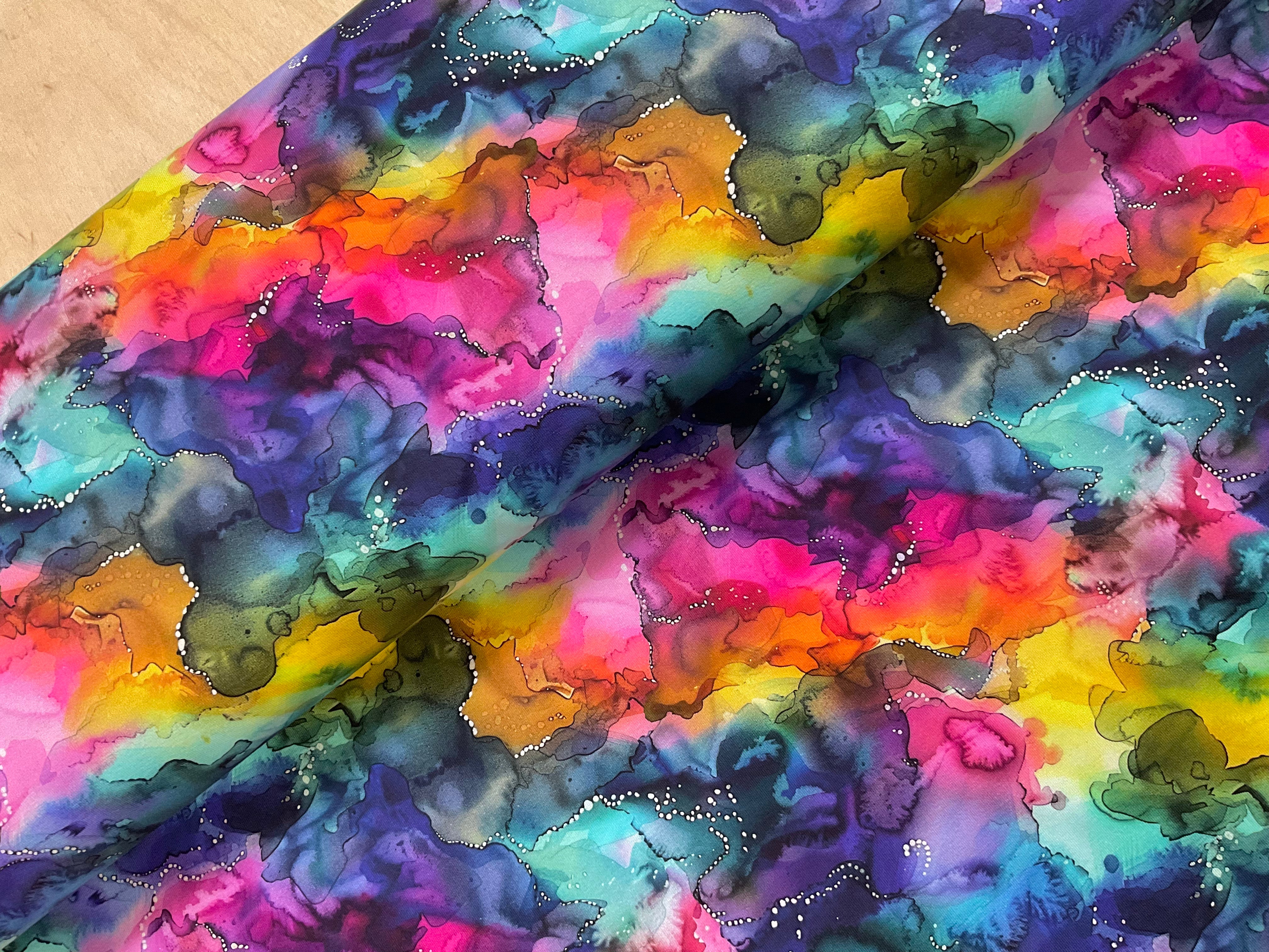 Rainbow Ink Cotton Jersey