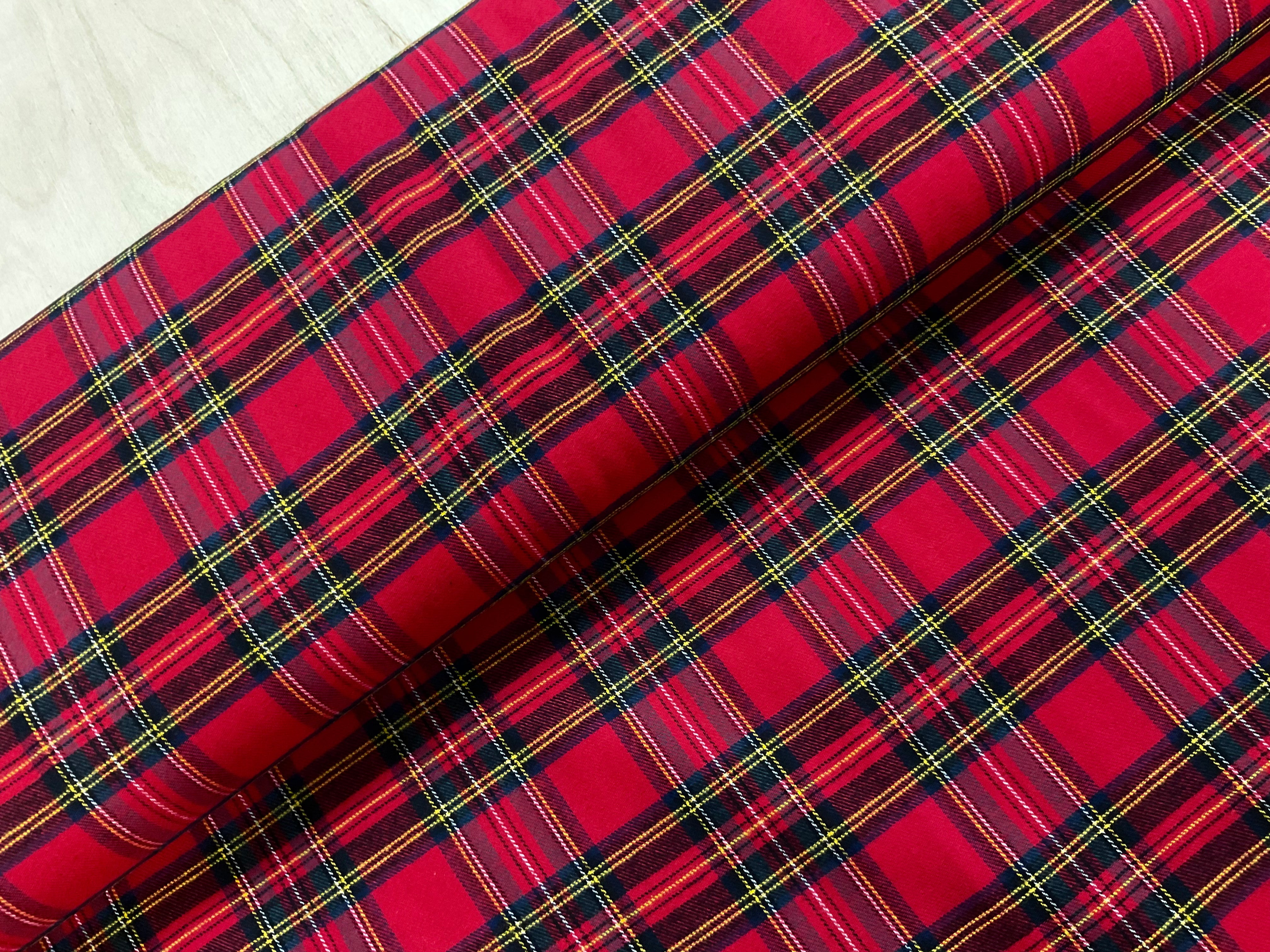 Red Tartan Cotton Flannel