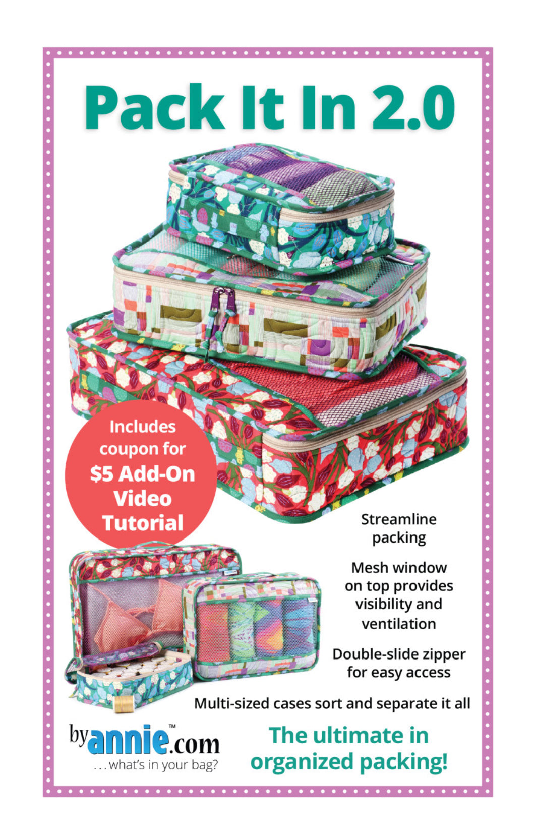 Patterns by Annie Pack It In 2.0 Sewing Pattern
