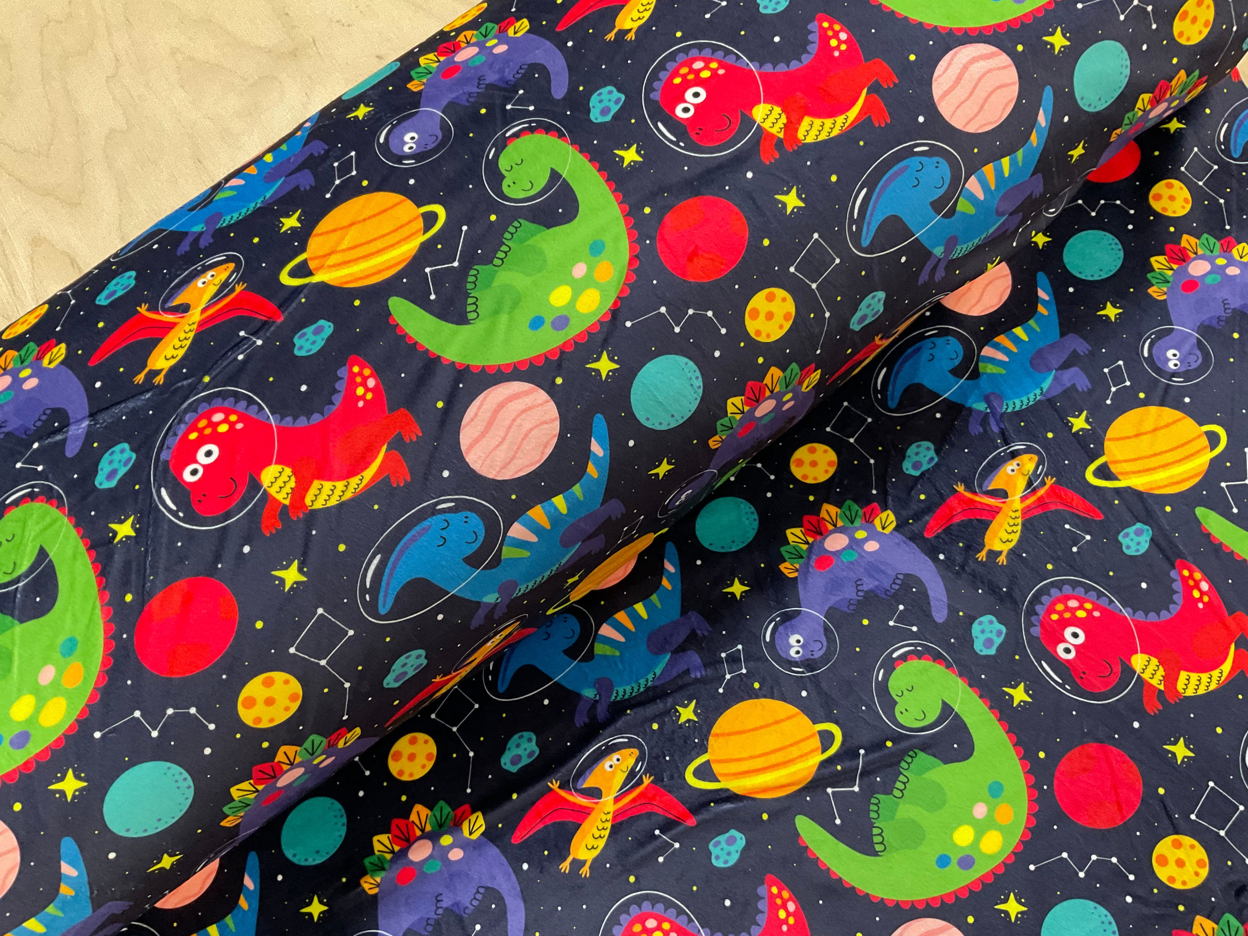 Space Dinos Squish Fleece