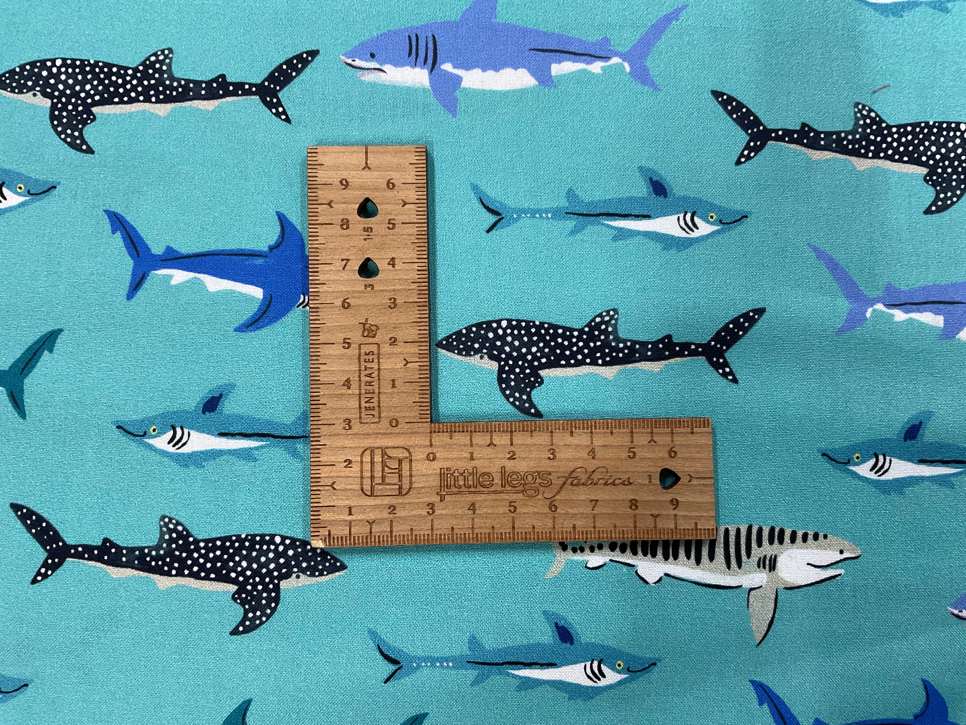 Aquatic Paradise Sharks by Louise Cunningham for Dashwood Studio