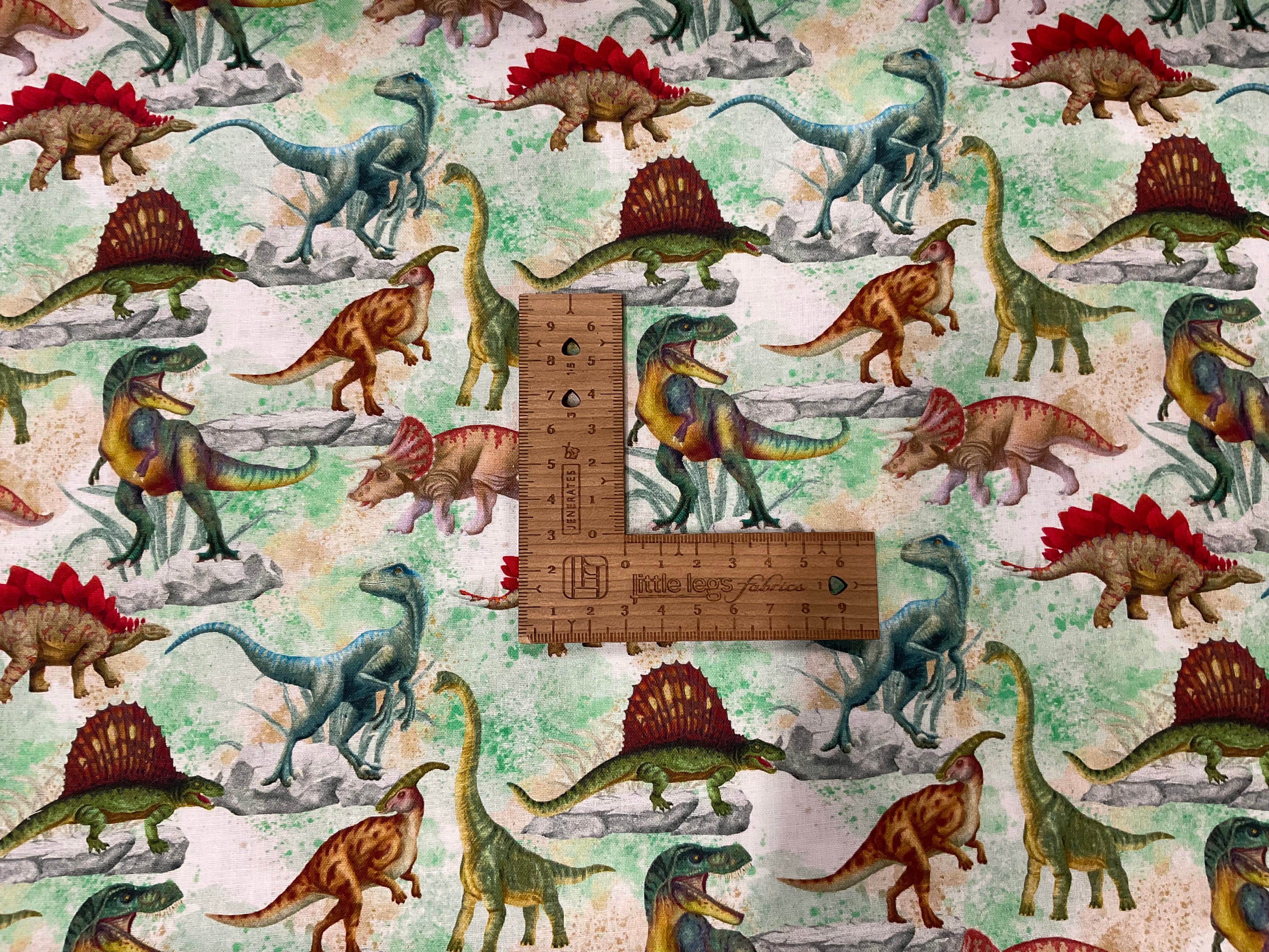 Dino World Quilting Cottons