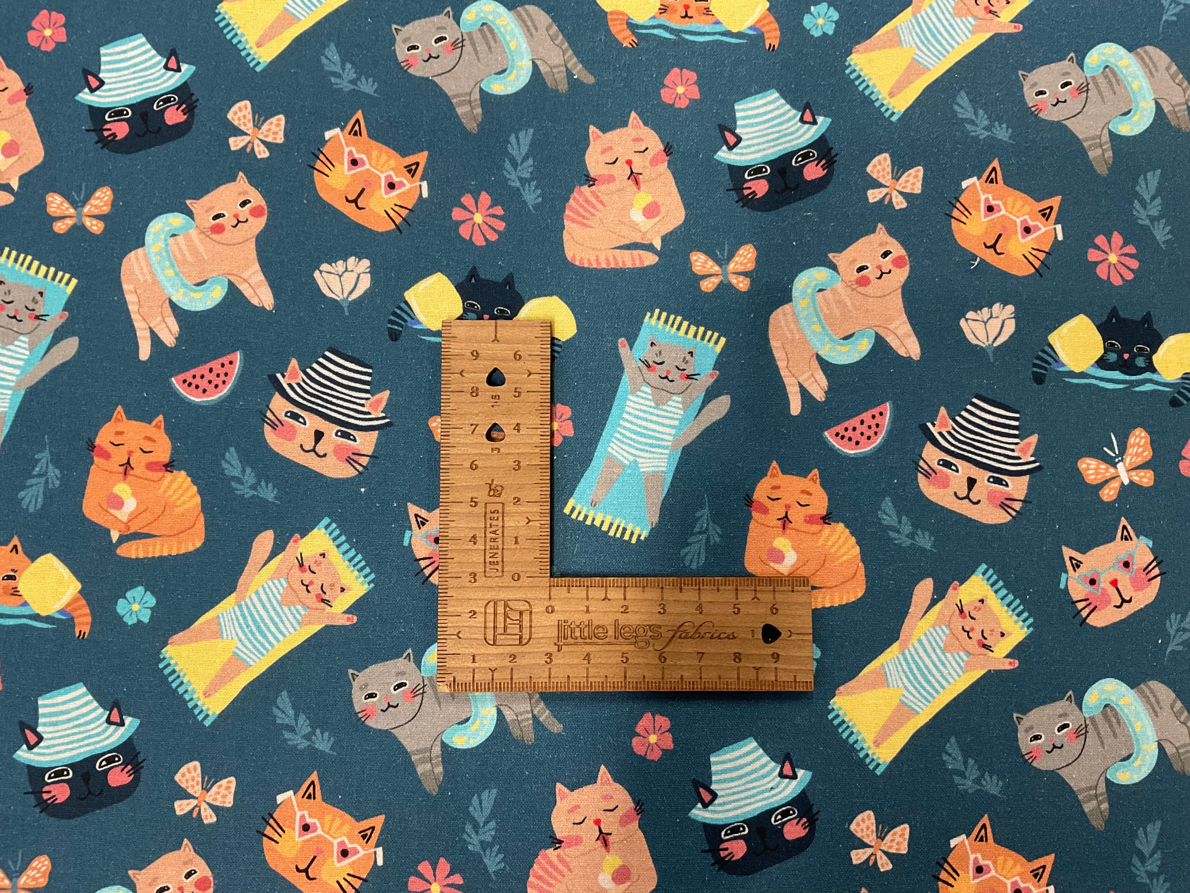 Cats on Holiday Quilting Cottons