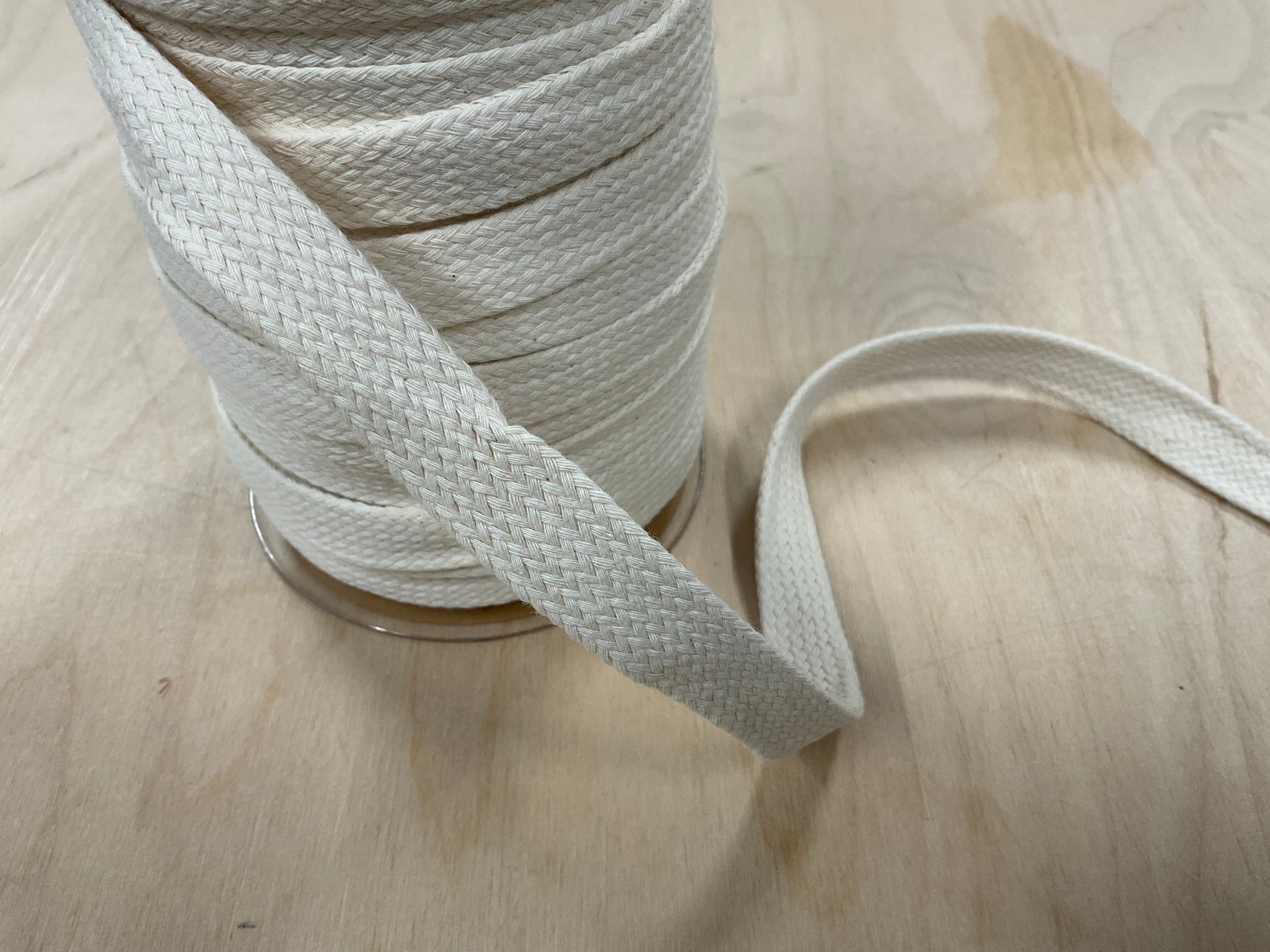 20mm Off White Flat Cord