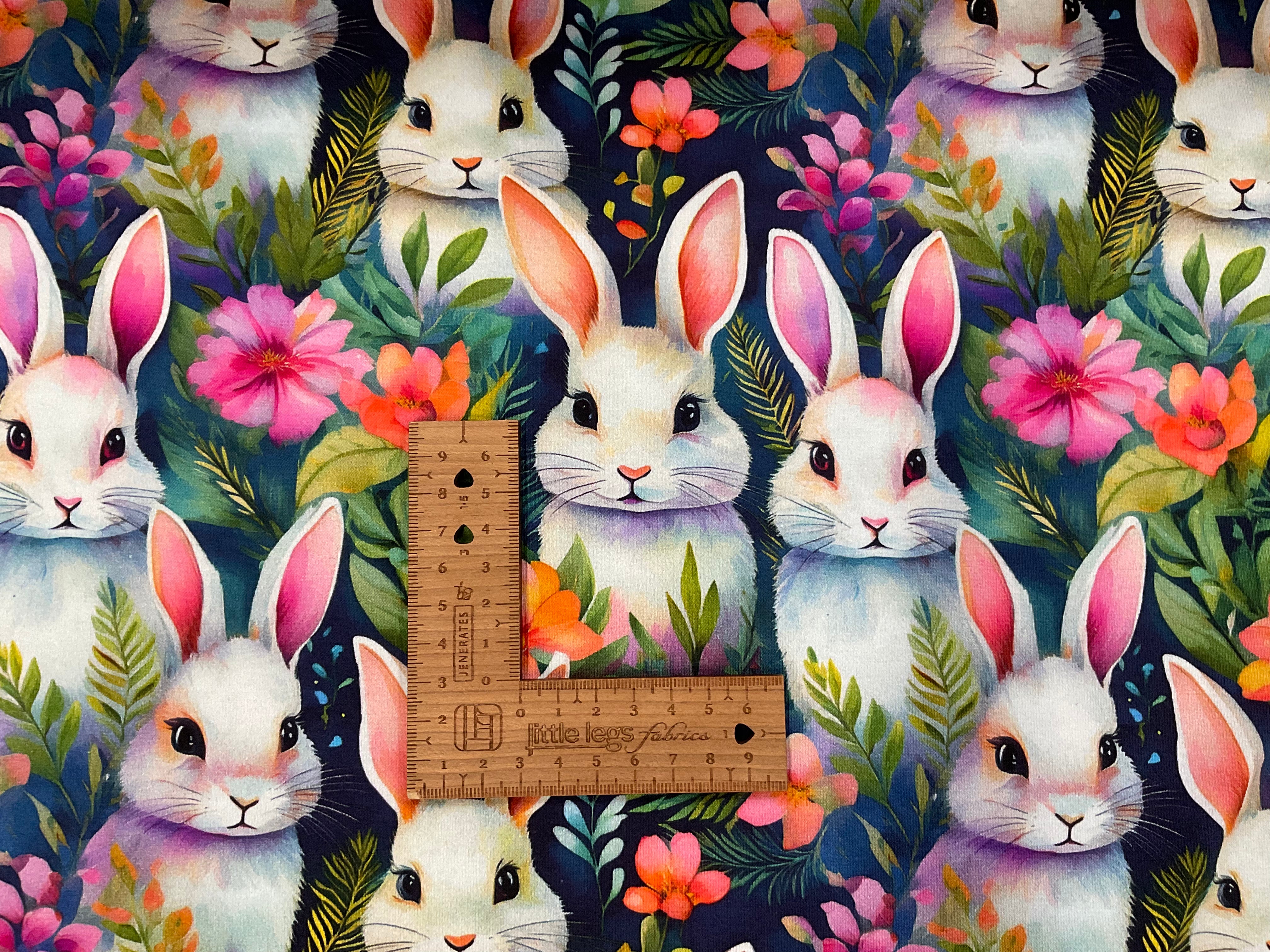 Spring Bunnies Cotton Jersey