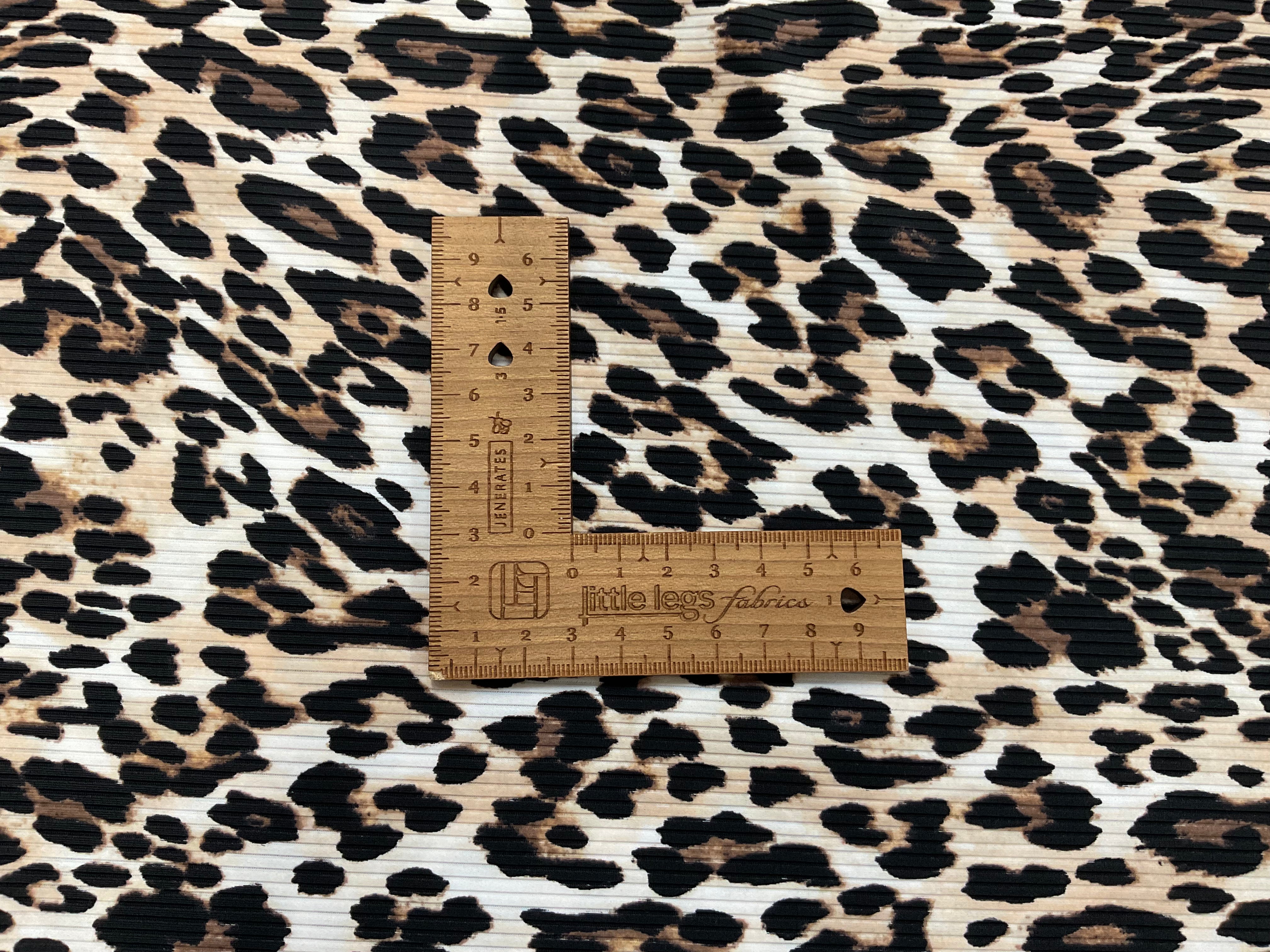 Ribbed Leopard Print SWIMWEAR SPF50