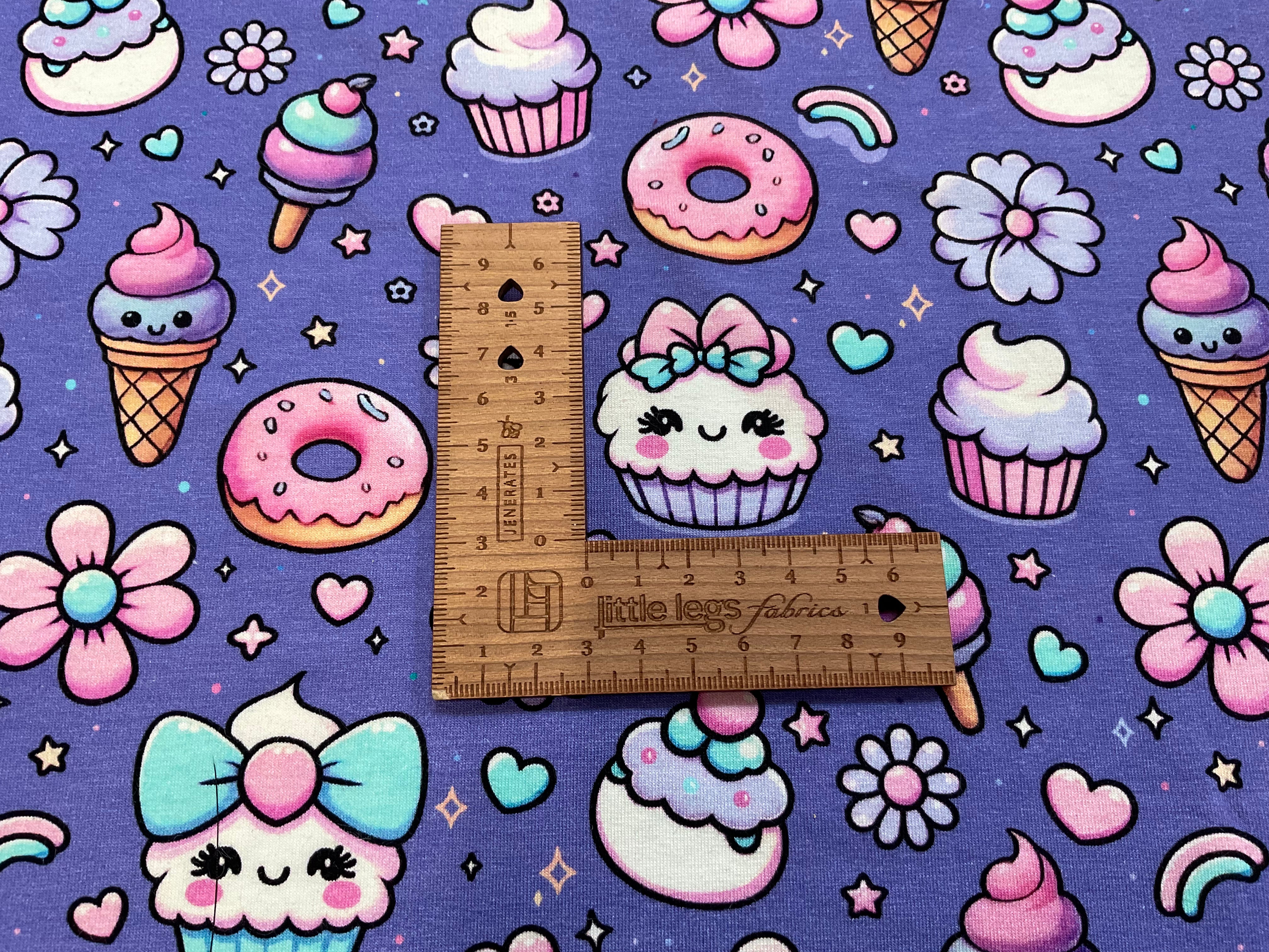 Cute Puddings Cotton Jersey Fabric