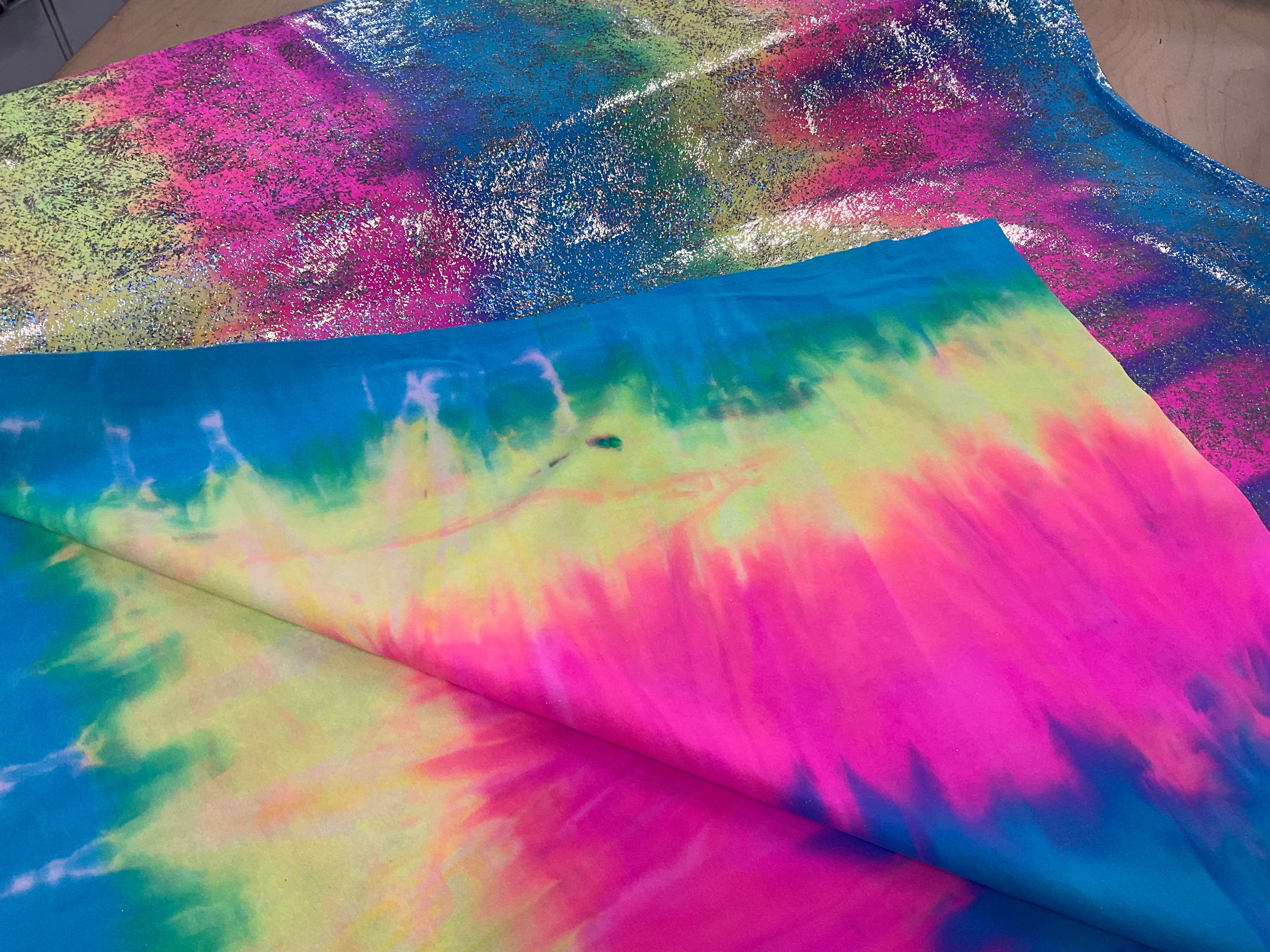 Tie Dye Rainbow Glitter Sparkle Activewear/Dancewear