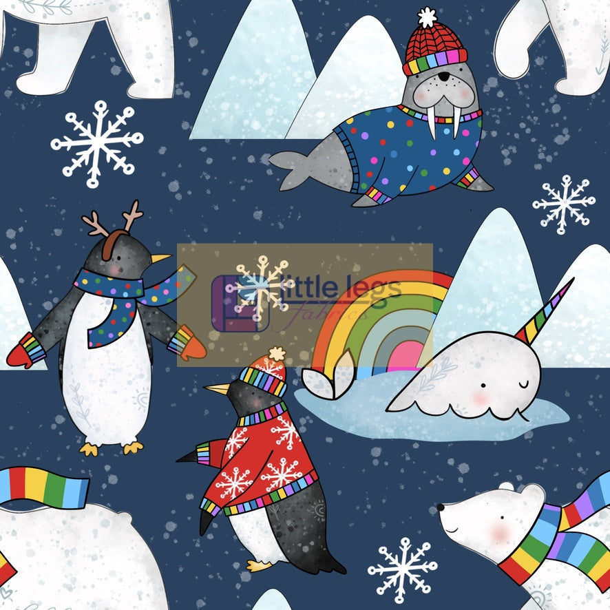 PRE ORDER Arctic Animals Cotton Jersey - DUE IN STOCK END OF SEPTEMBER 2024