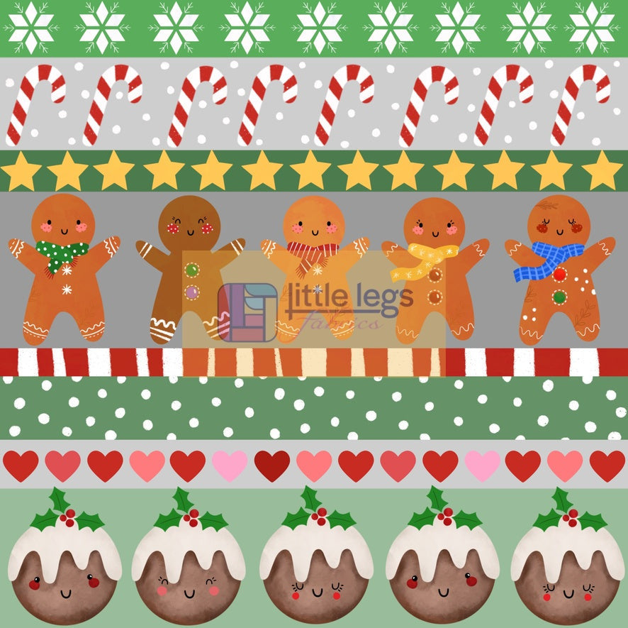 PRE ORDER Pudding and Gingerbread man Cotton Jersey - DUE IN STOCK END OF SEPTEMBER 2024