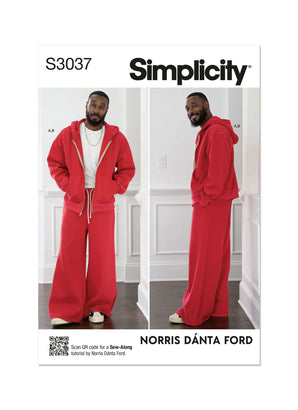 Simplicity S3037 Hoodie and Sweatpants Paper Sewing Pattern