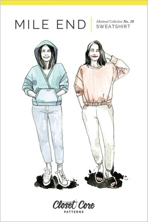 Closet Core Mile End Sweatshirt Sewing Pattern