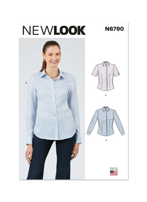 New Look N6790 Blouse with Two Sleeve Lengths Paper Sewing Pattern 6 - 18