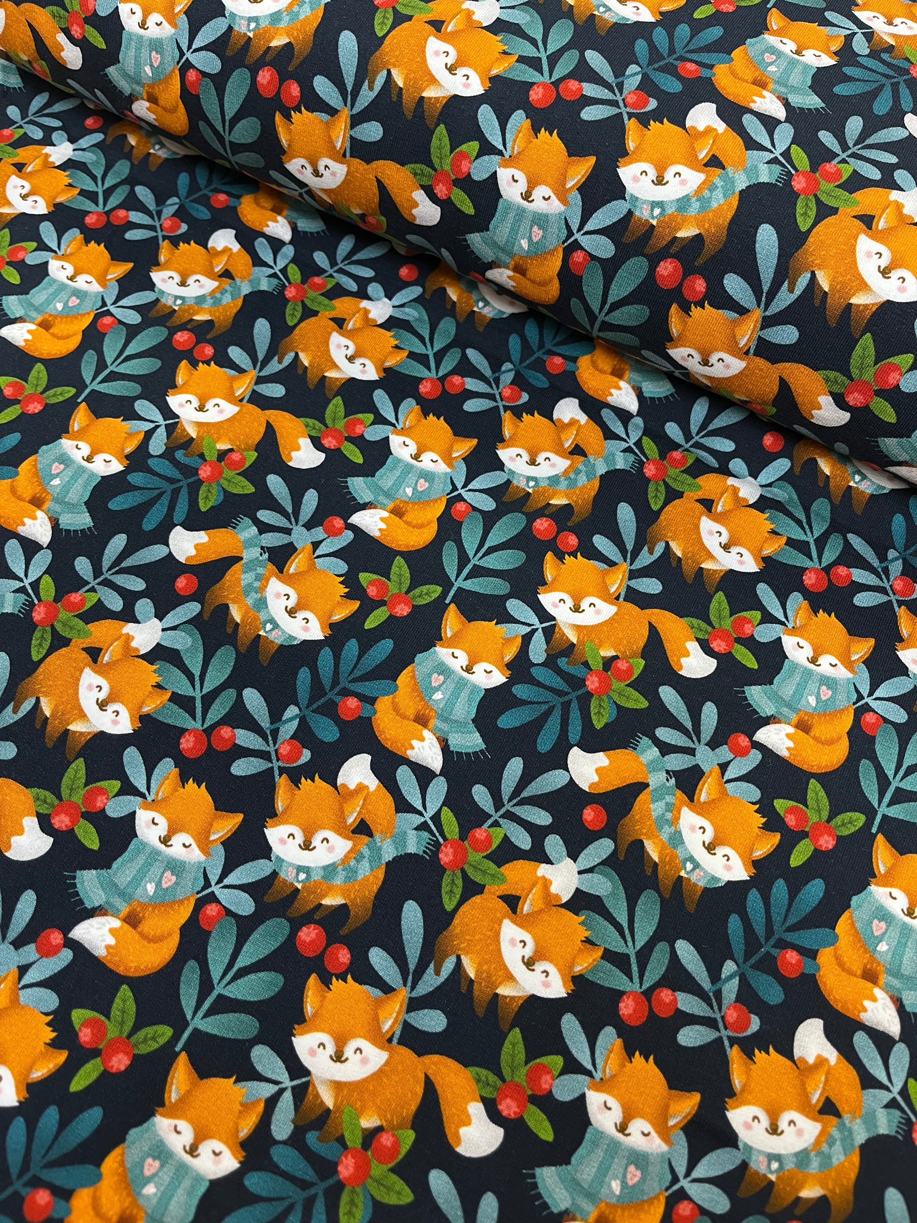 Cosy Fox Brushed Back French Terry