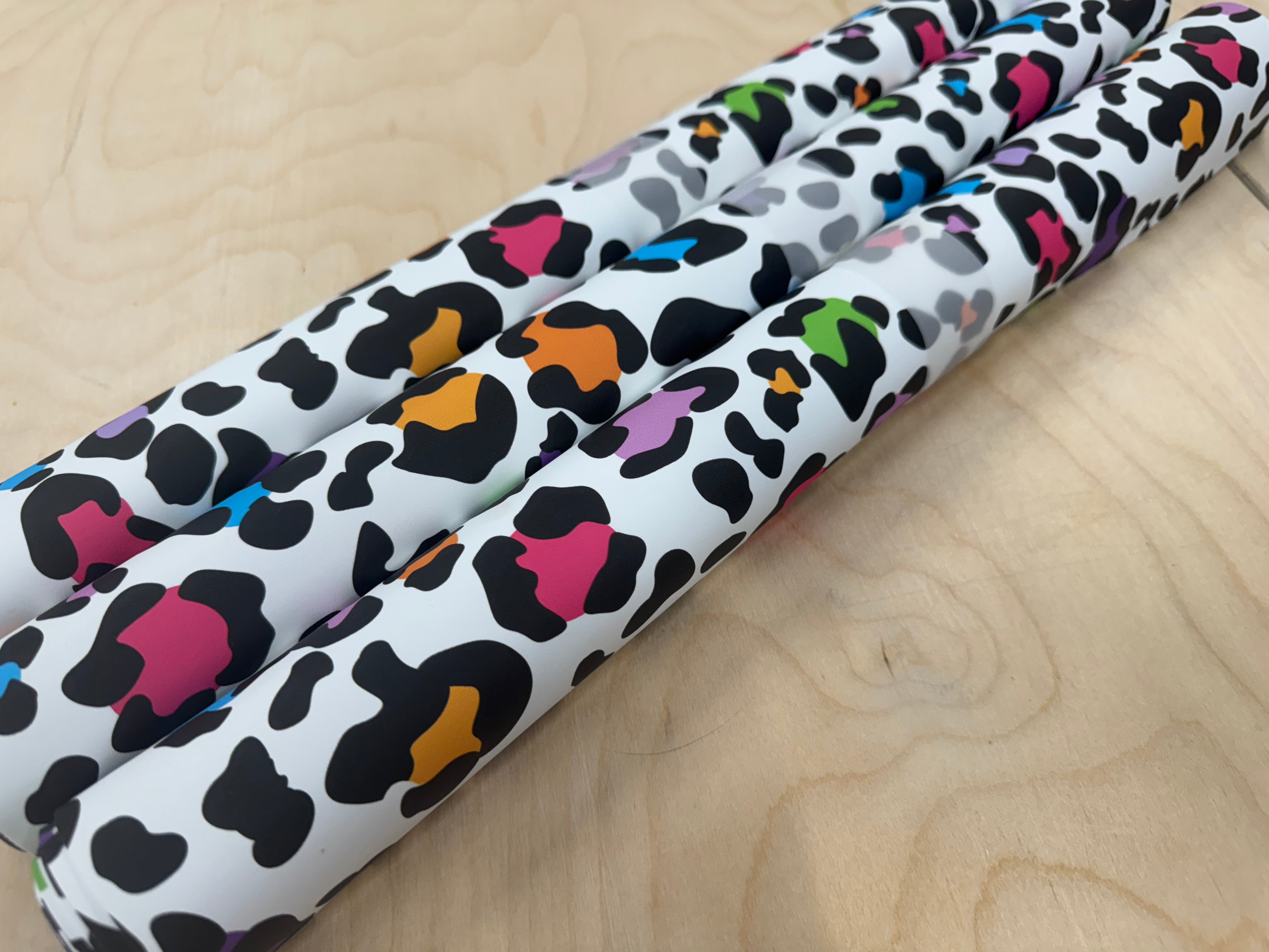 Colour Pop Leopard Faux Leather vinyl roll