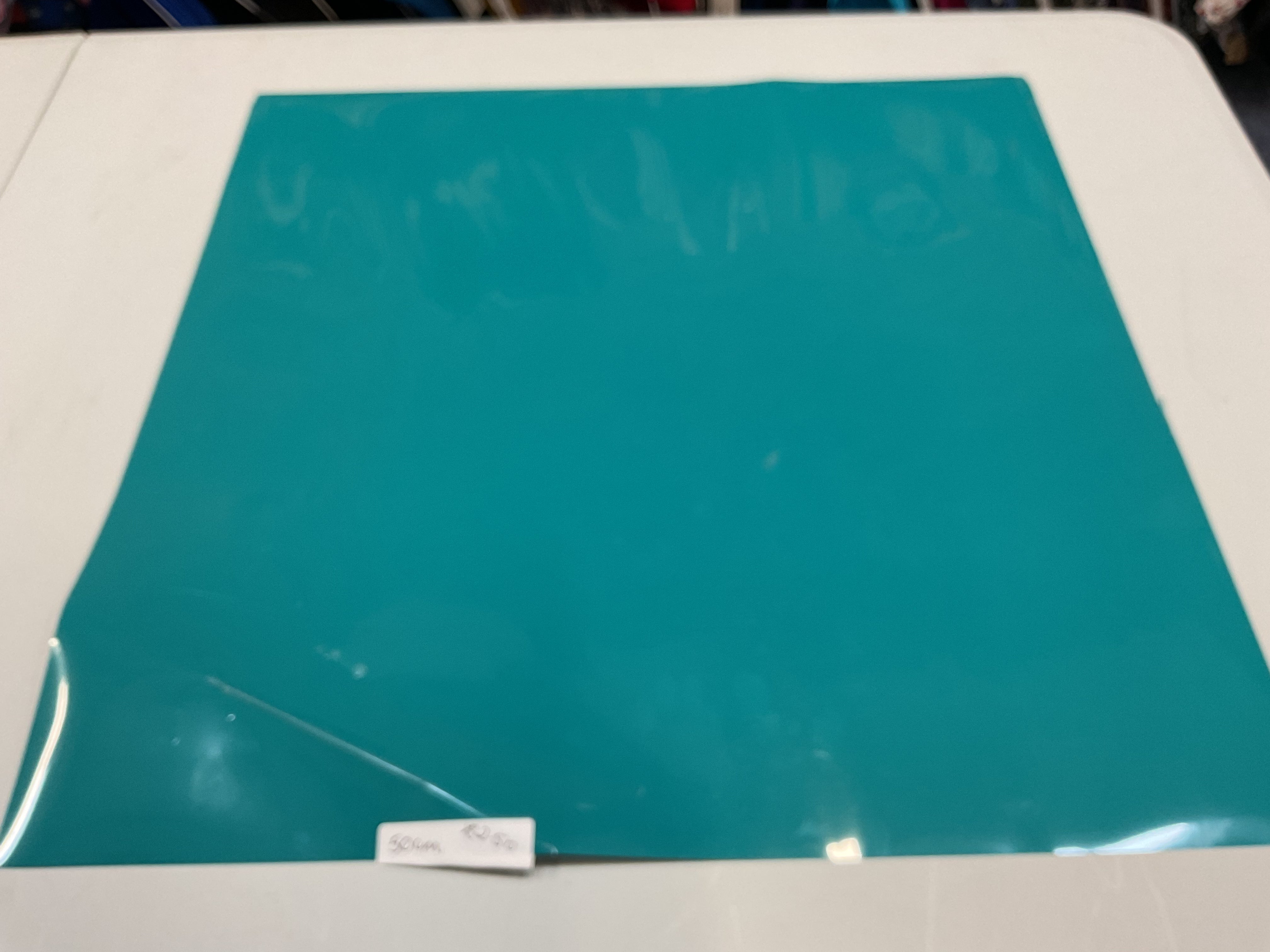 REMNANT  -   (MARKED) 50cm teal heat transfer vinyl