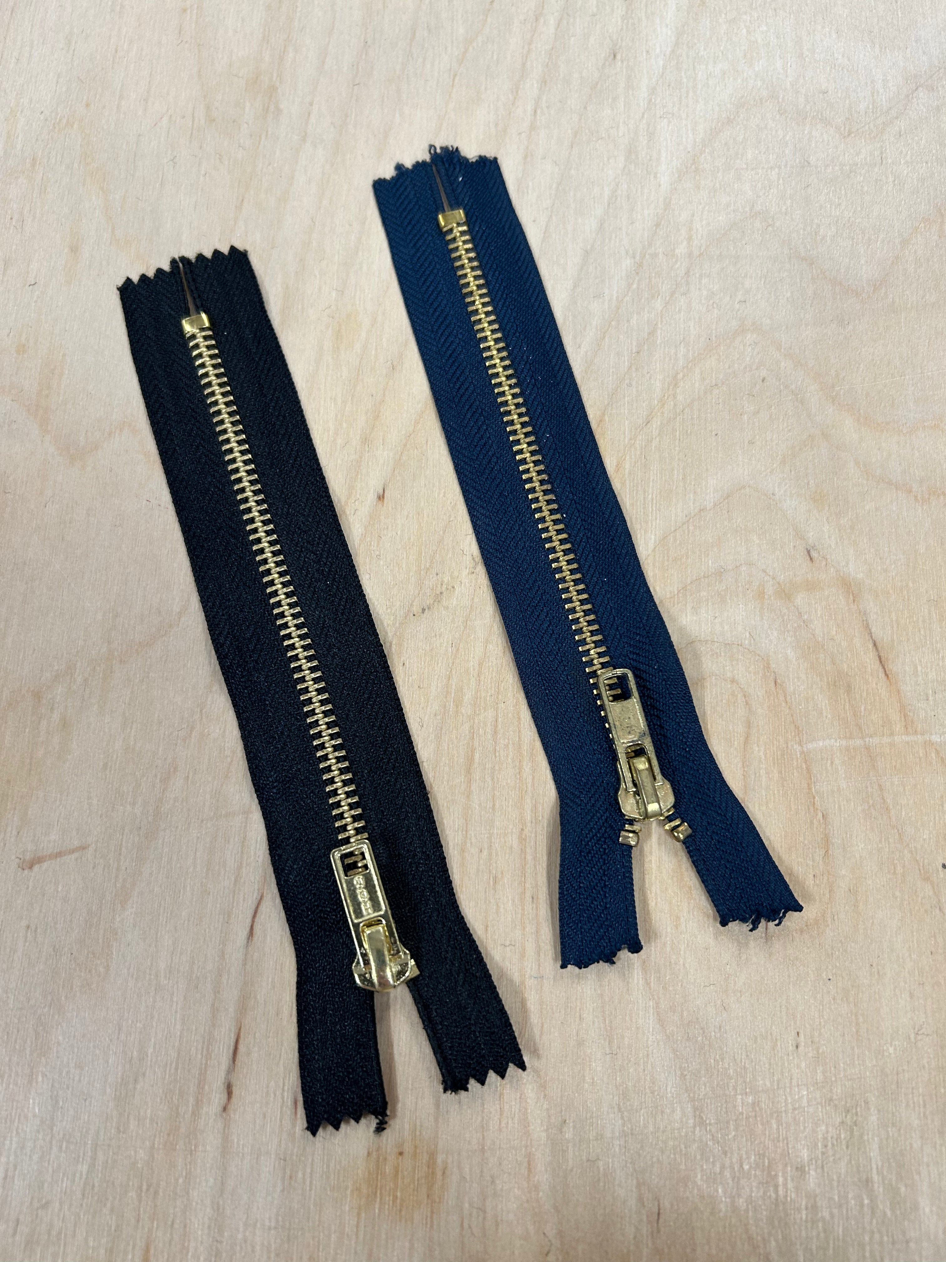 15cm/6in Brass Teeth Closed End Zip