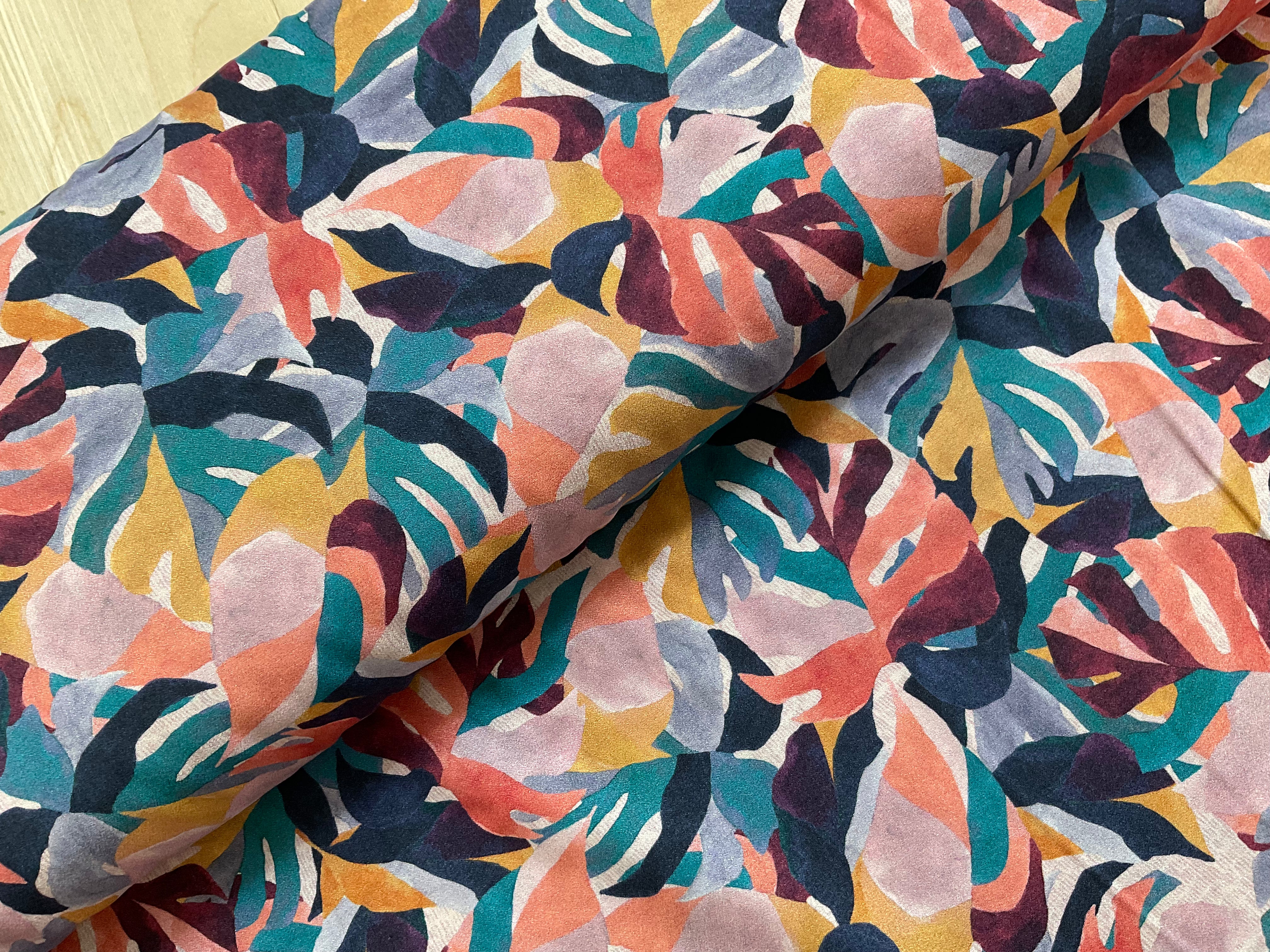 Leaves at Dusk Stretch Viscose