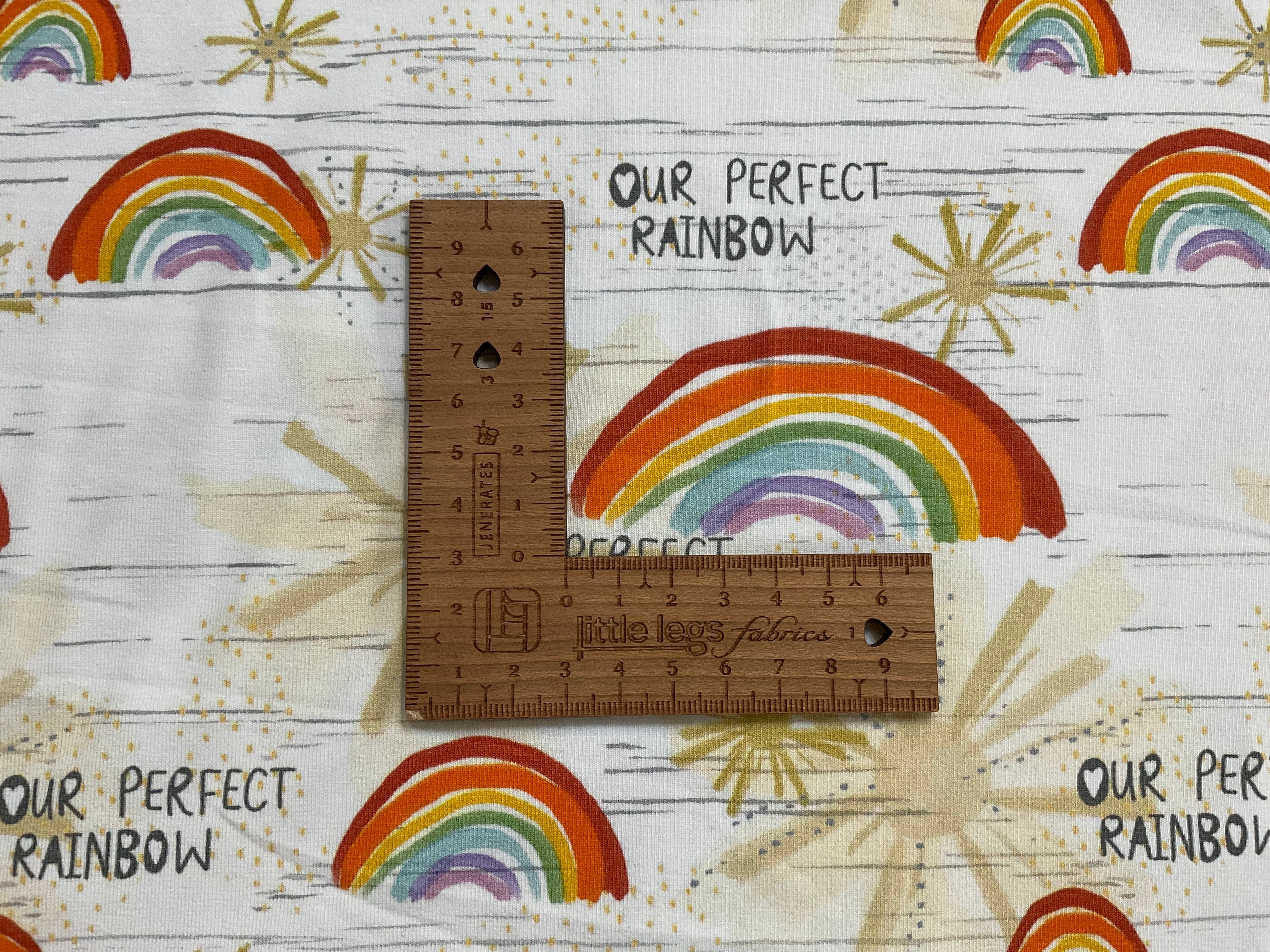 Our Perfect Rainbow Cotton Jersey Fabric