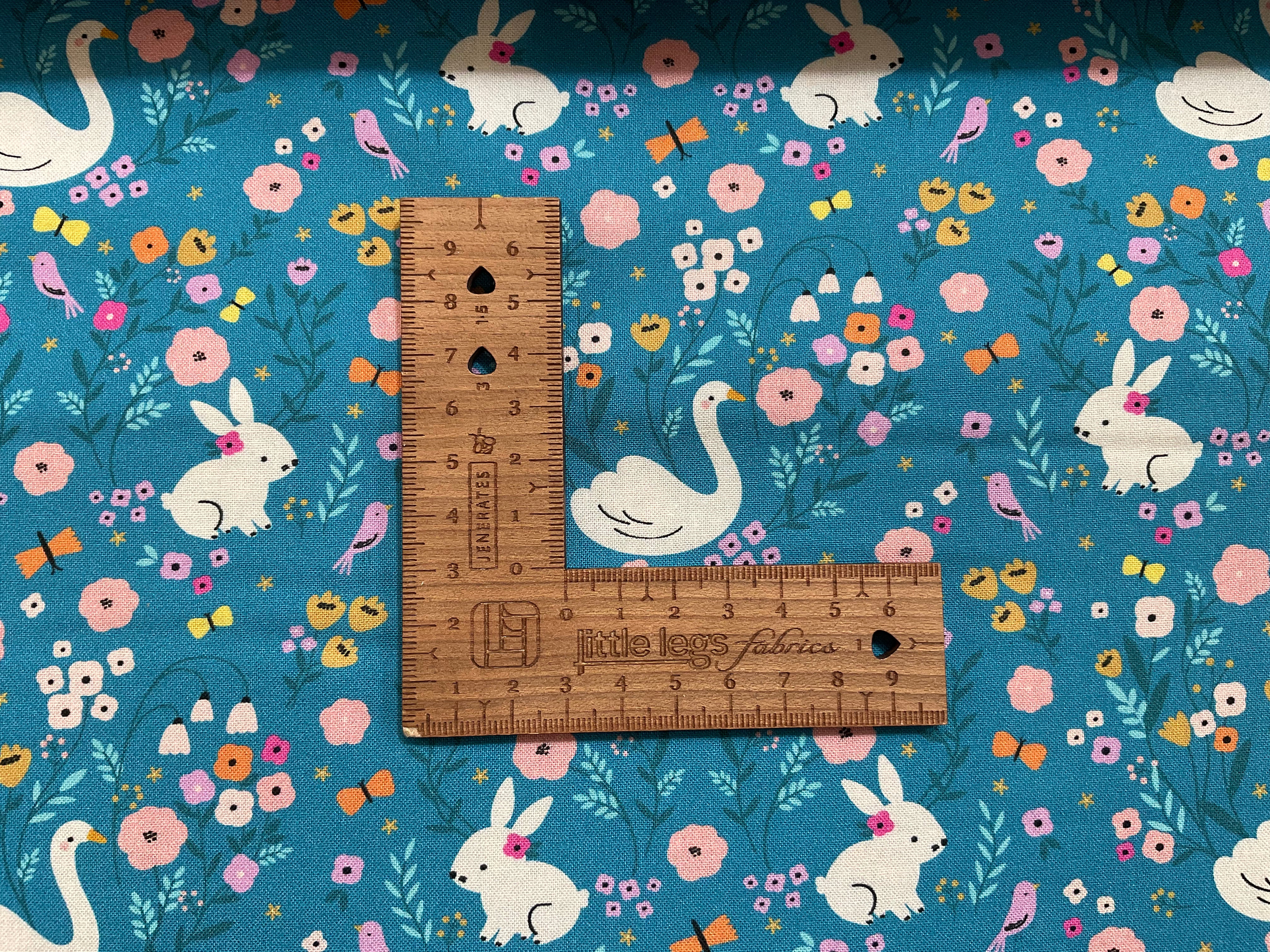 Spring Meadow Bunnies and Swans by Yolande Six for Dashwood Studio