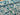 White Petals on Teal Cotton Poplin