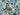 White Petals on Teal Cotton Poplin