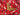 Patchwork Dogs on Red Cotton