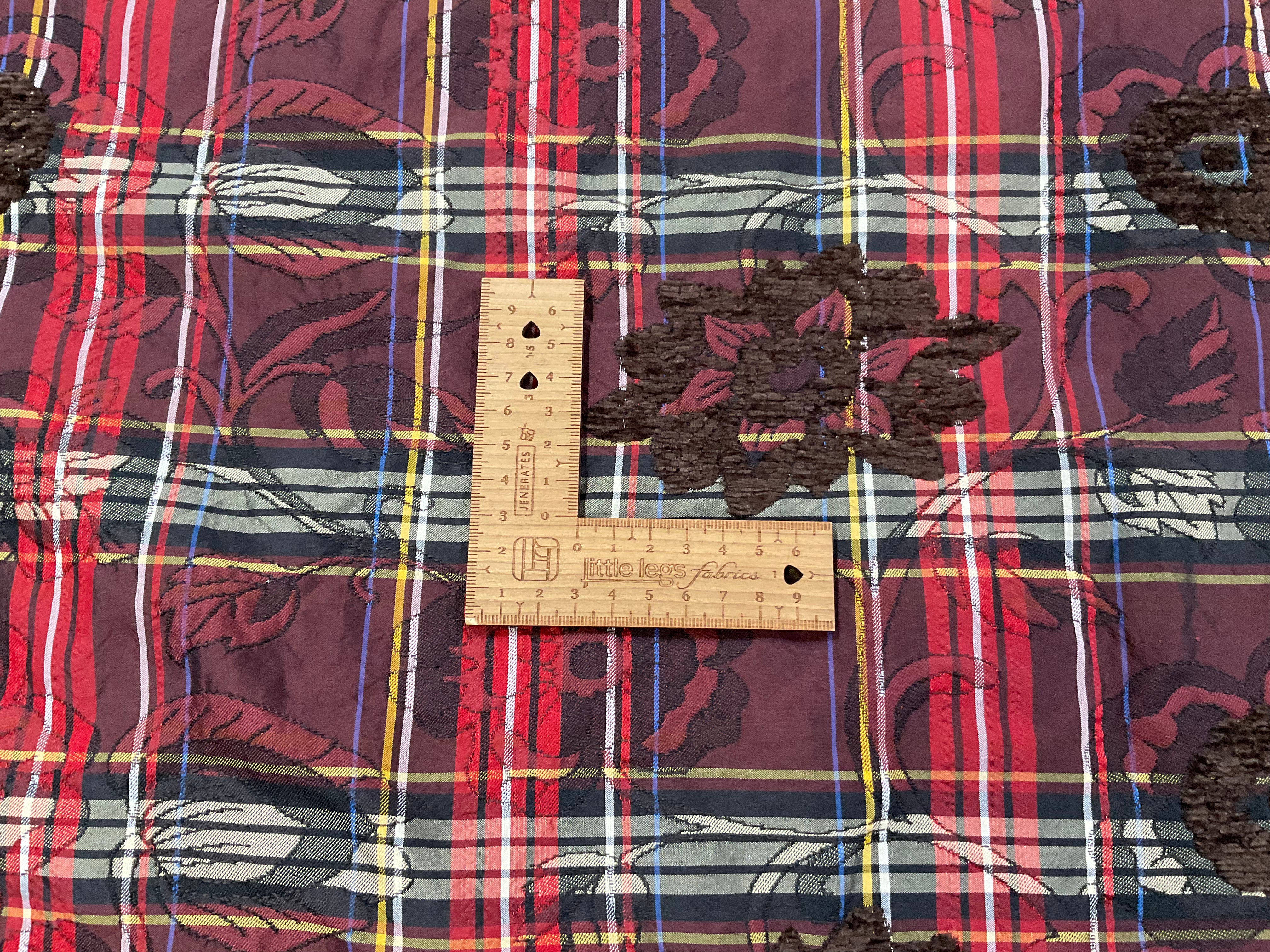 STOCKROOM CLEARANCE - Floral Jacquard Check