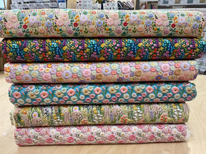 Embroidery Look Floral Cottons