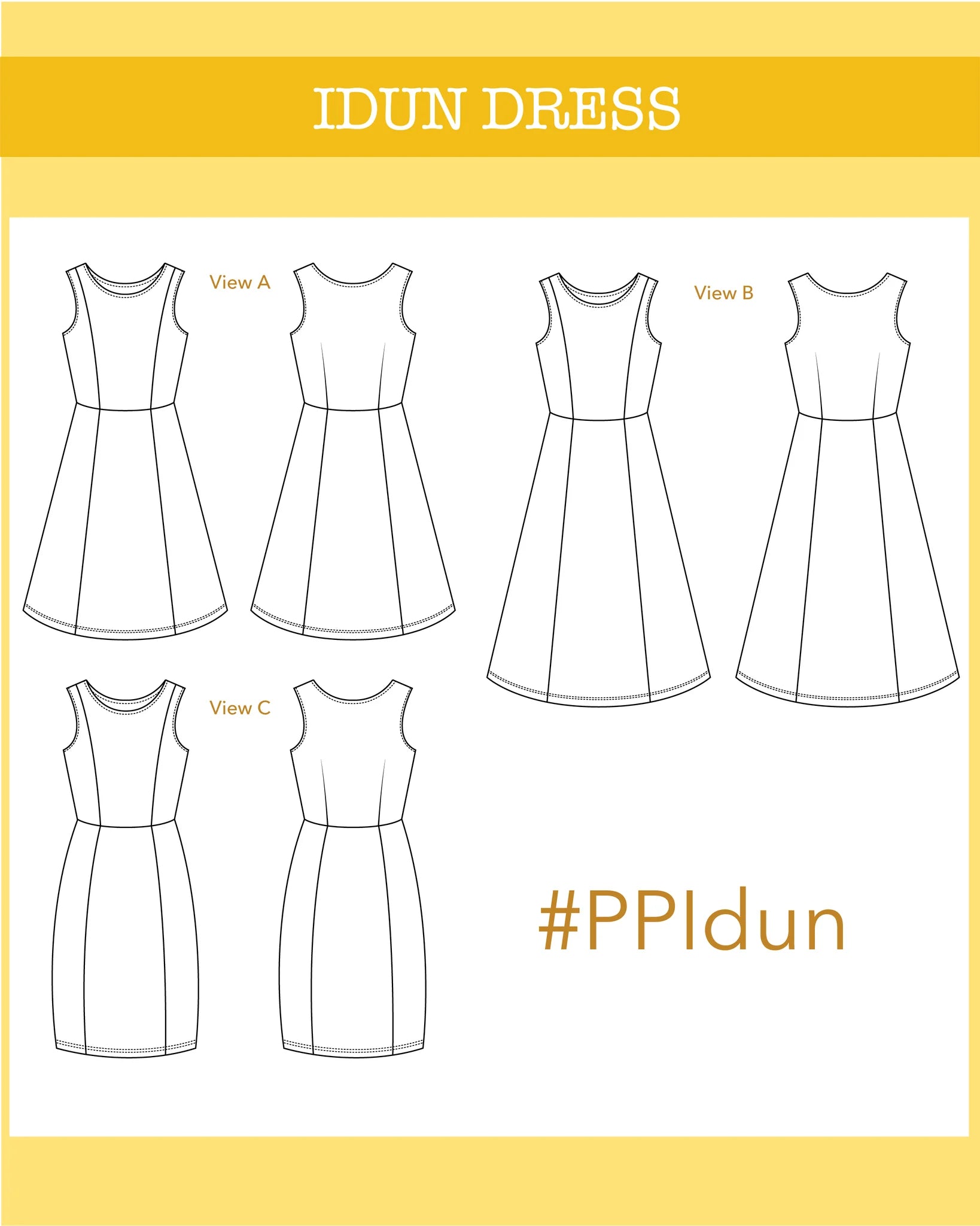 Ploen Patterns Idun Dress Paper Sewing Pattern