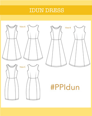Ploen Patterns Idun Dress Paper Sewing Pattern