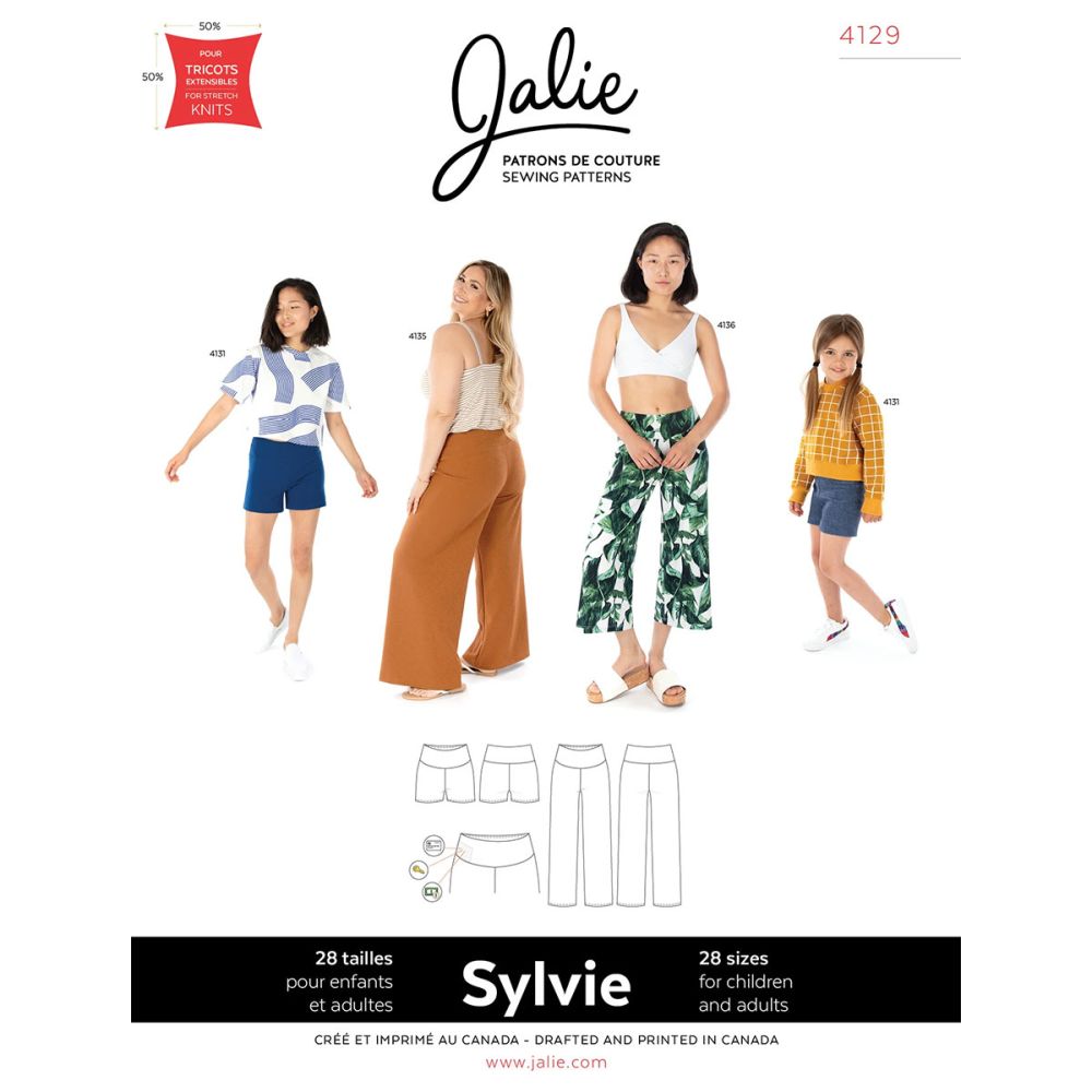 Jalie Sylvie Trouser and Shorts Paper Sewing Pattern