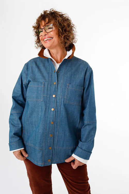 Chalk and Notch Den Jacket Paper Sewing Pattern (Sizes 0-30)