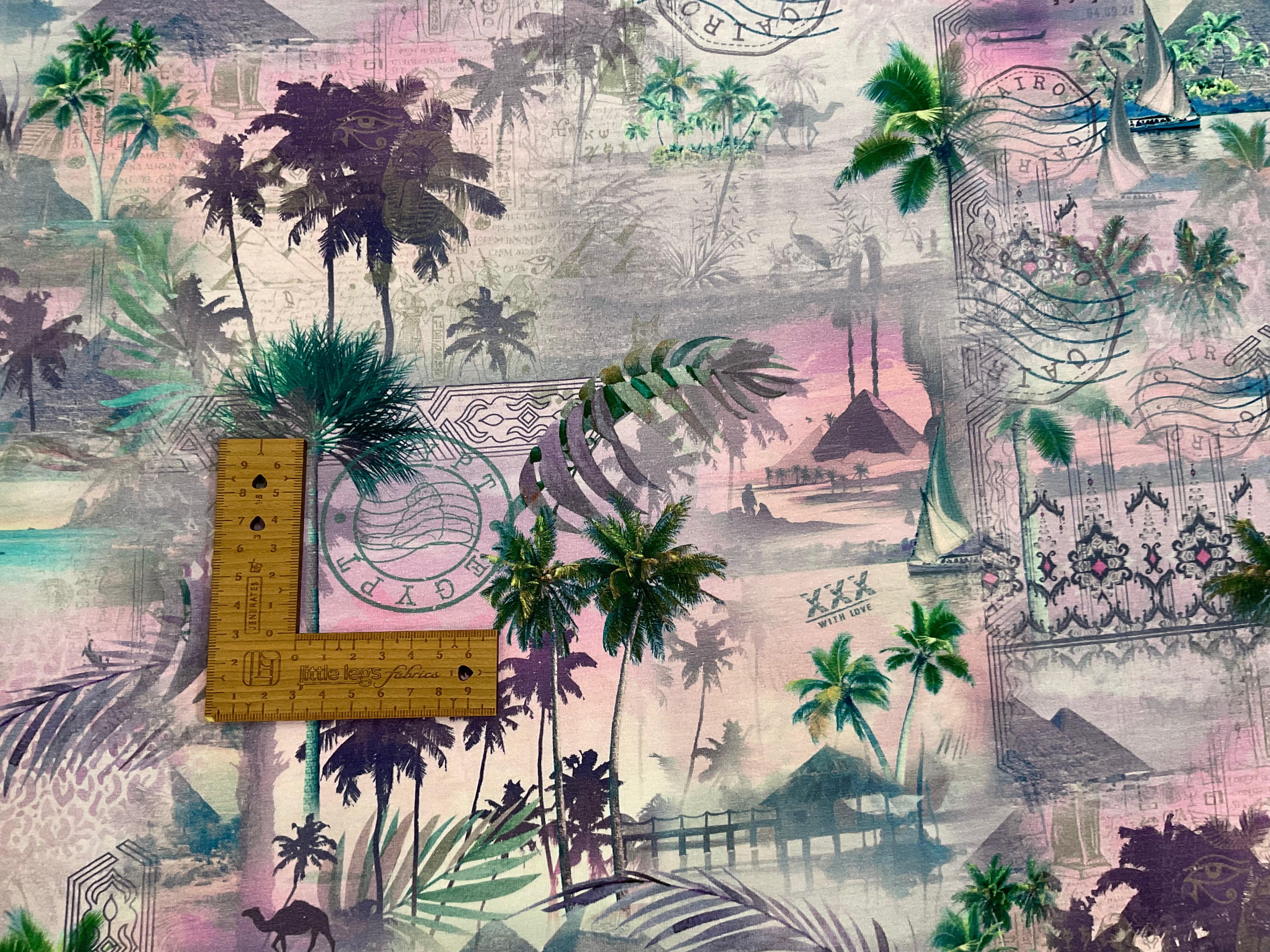 Down the Nile Cotton Jersey Fabric