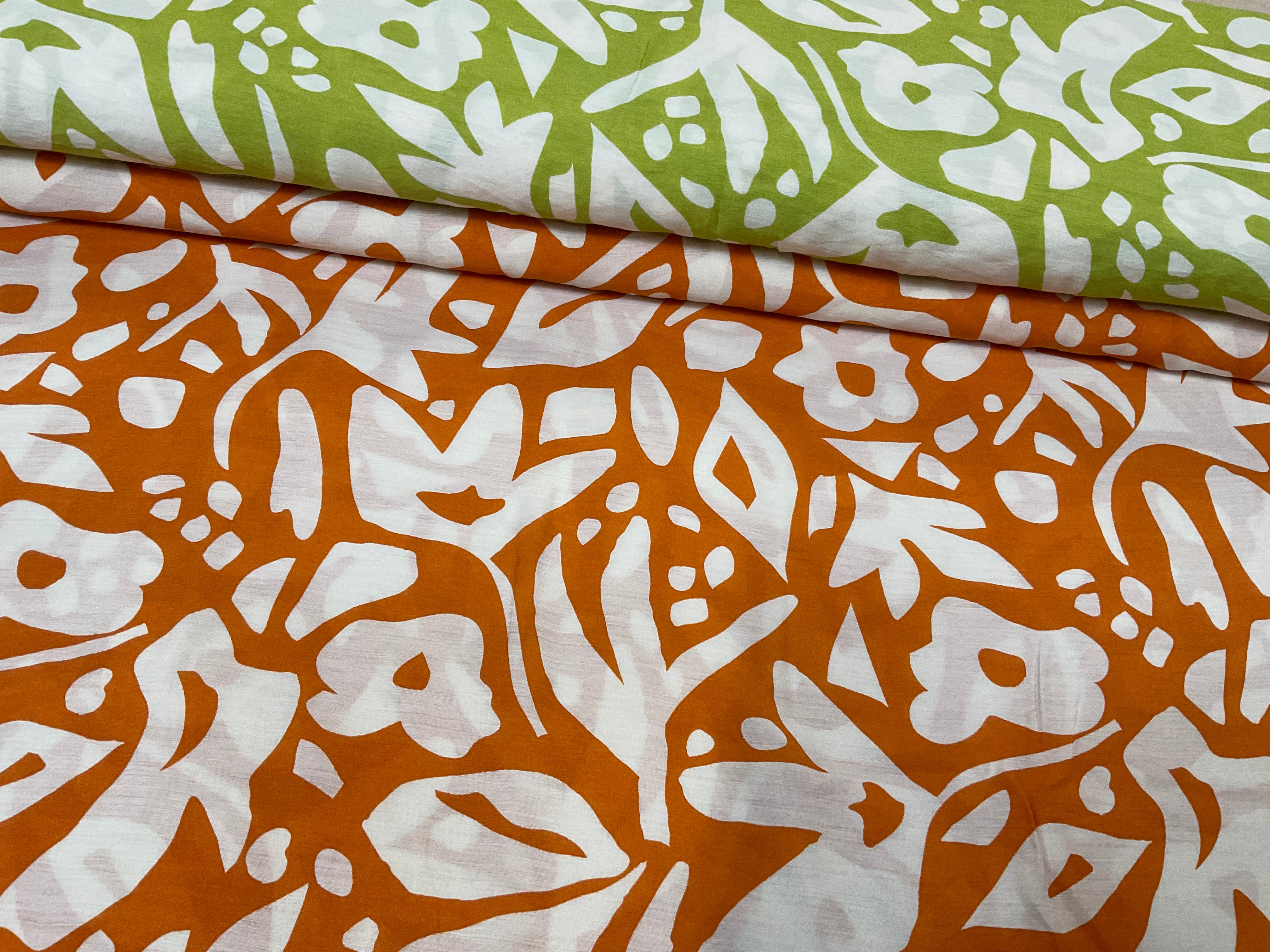 Large Leaves Viscose Blend